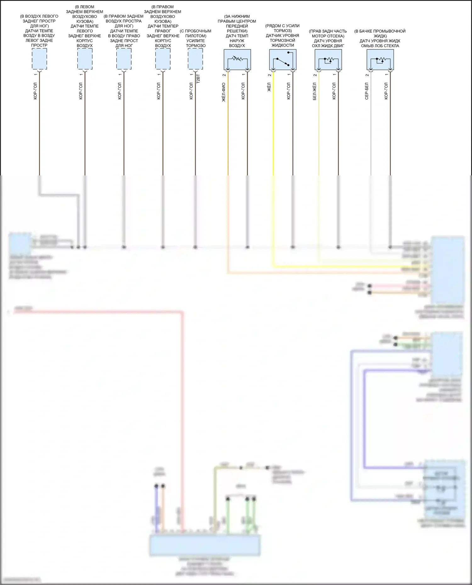 RS7 Audi II (2019-2024): Электросхема приборной панели, с активным информационным дисплеем fpk (2 из 2) 
