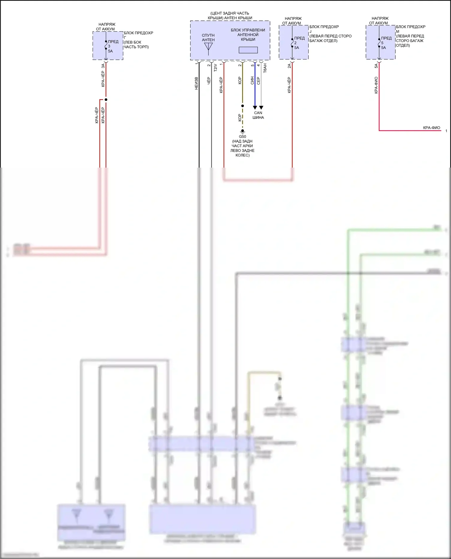 RS7 Audi II (2019-2024): Электросхема навигации, с усилителем и звуком bang и olufsen (6 из 7) 