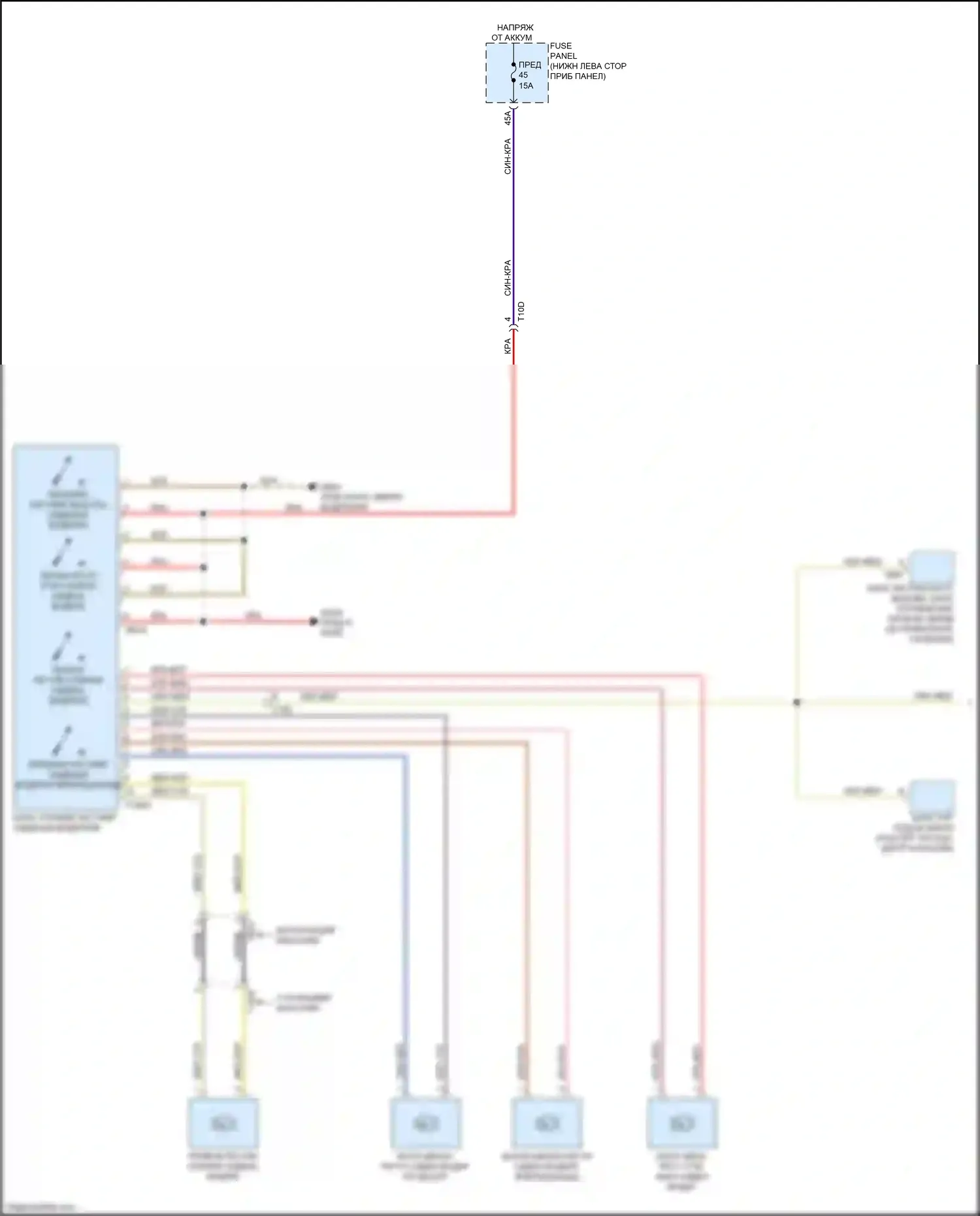 S3 Audi 8V рестайлинг (2016-2020): Электросхема сидений (1 из 2) 