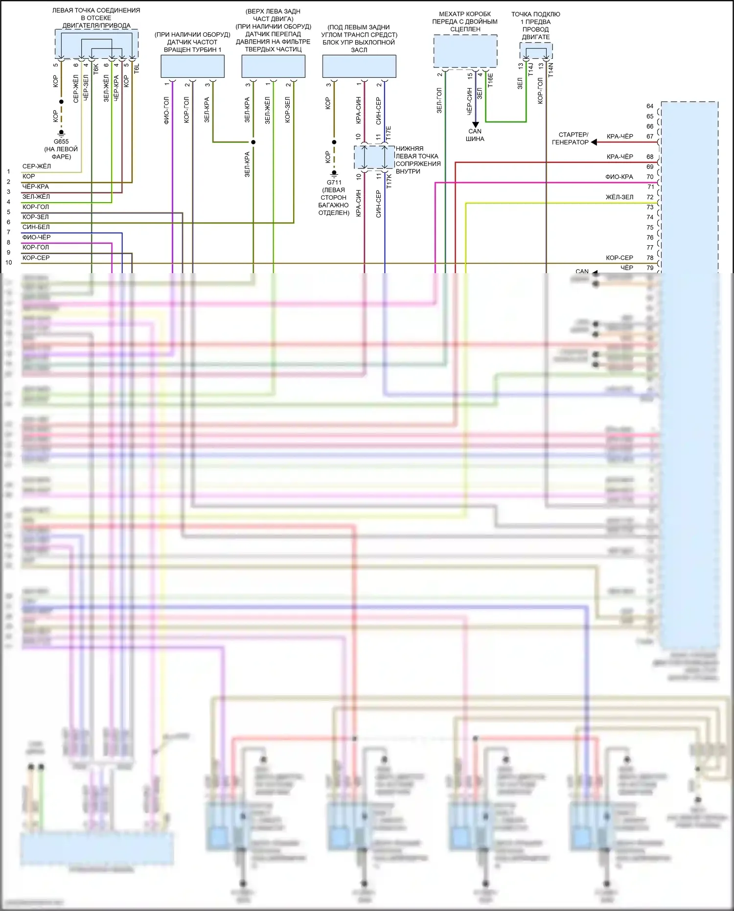 S3 Audi 8Y (2020-2024): Электросхема двигателя 2.0л турбо (9 из 9) 