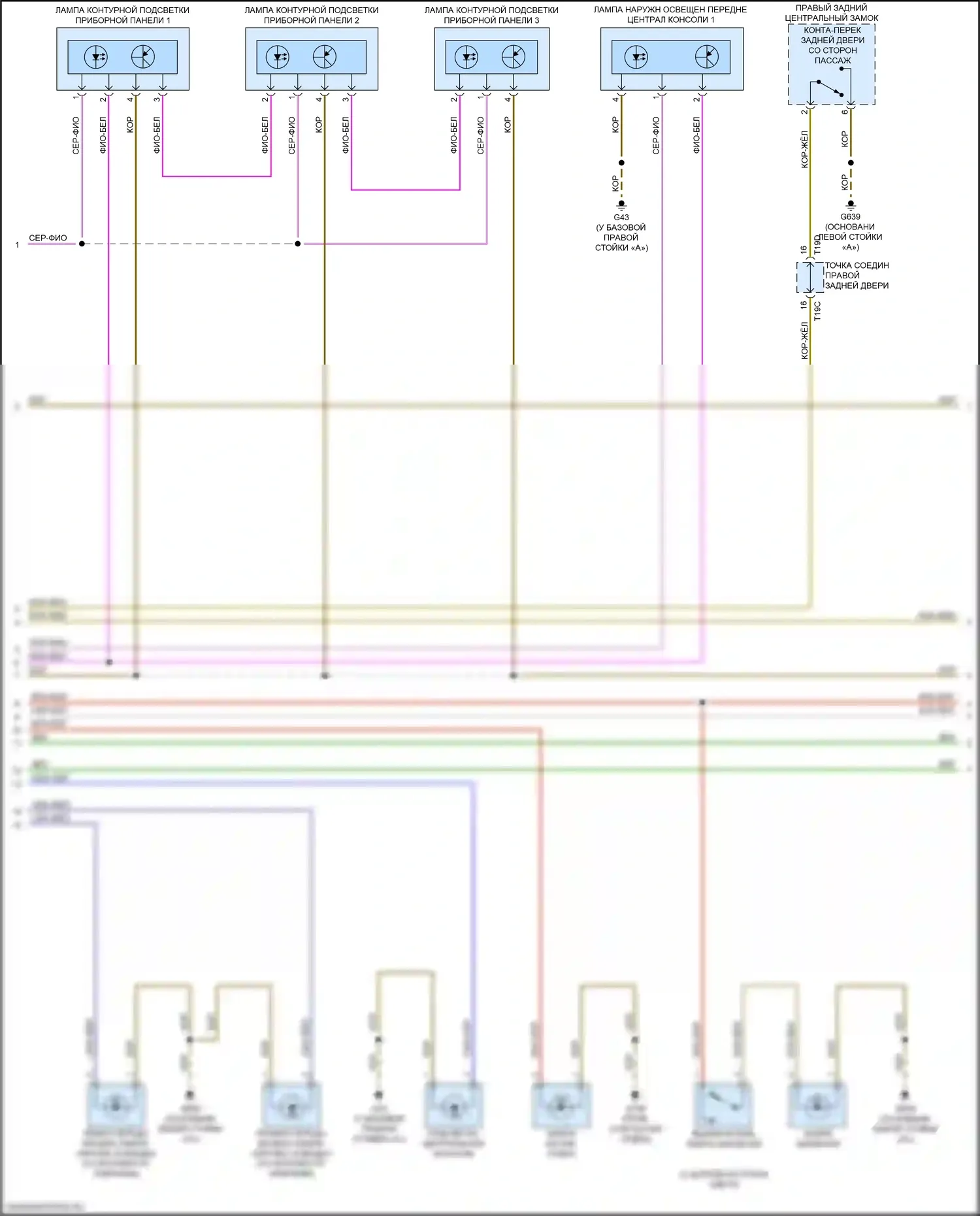 S3 Audi 8Y (2020-2024): Электросхема освещения салона (2 из 4) 