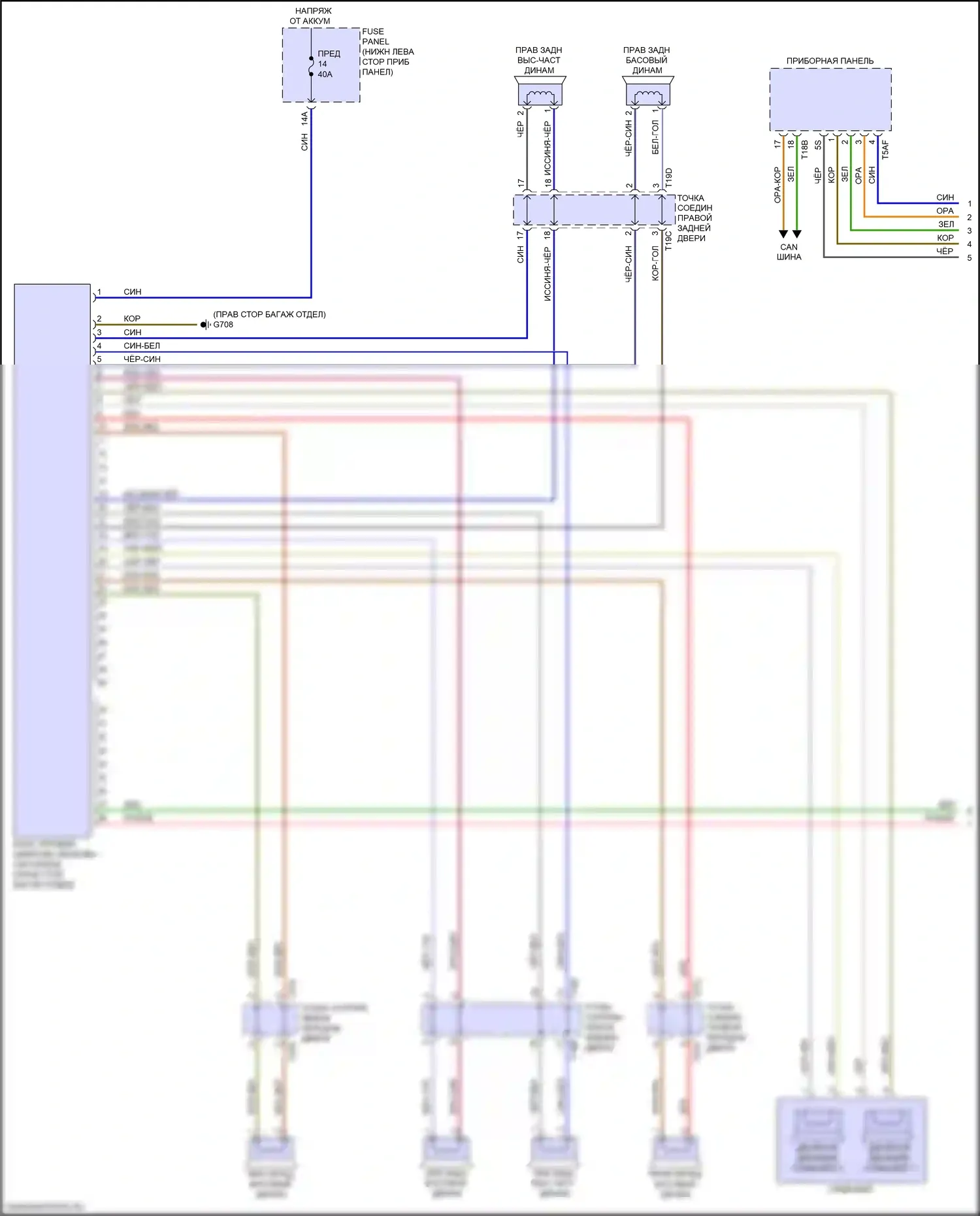 S3 Audi 8Y (2020-2024): Электросхема навигации, с усилителем (1 из 3) 