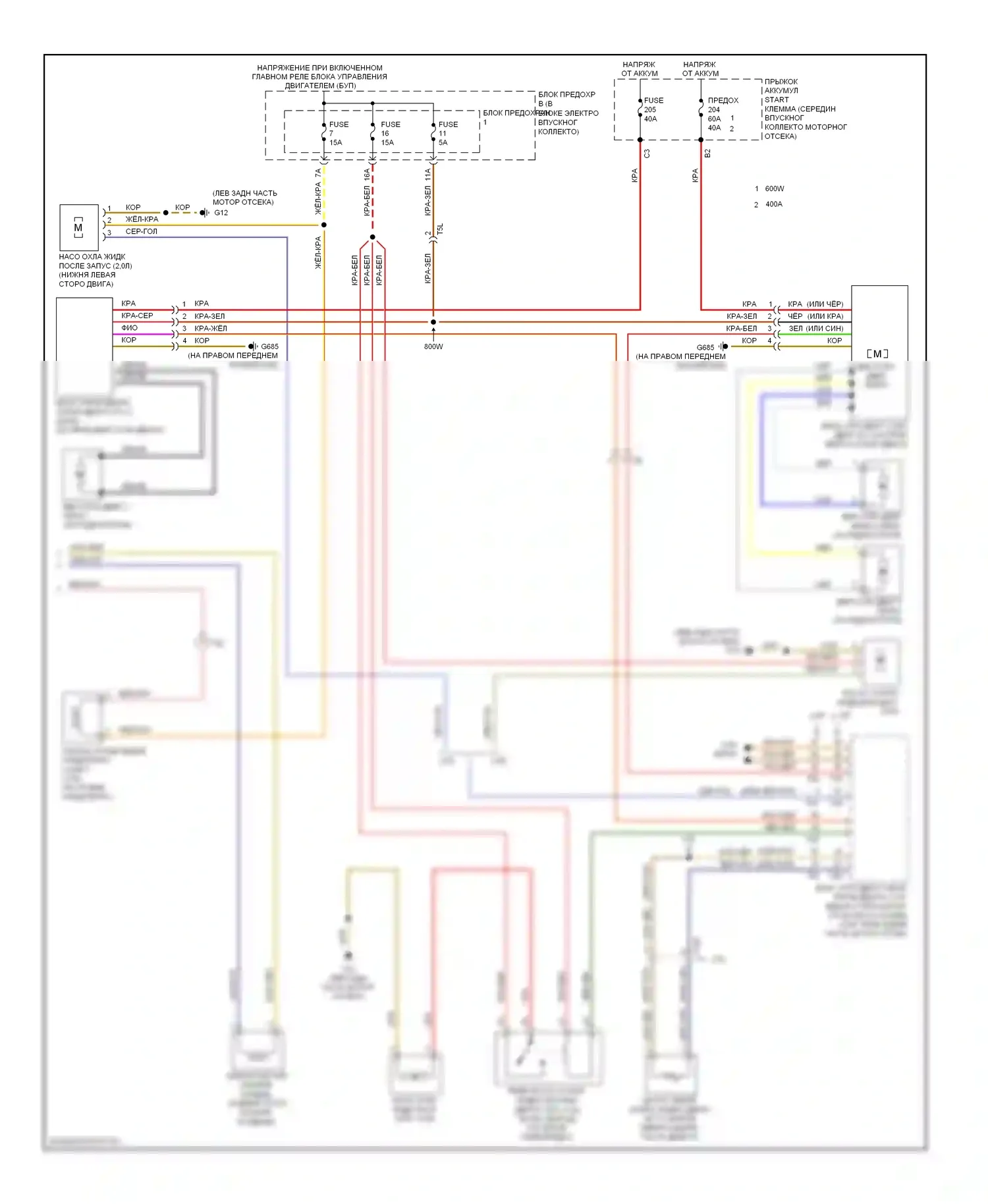 S4 Audi B8 рестайлинг (2011-2015): Электросхема климат контроля, комфорт (3 из 3) 