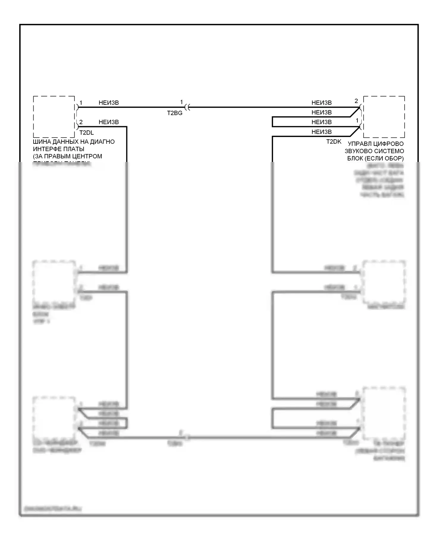 S4 Audi B8 рестайлинг (2011-2015): Большинство электросхем подключения шины данных 