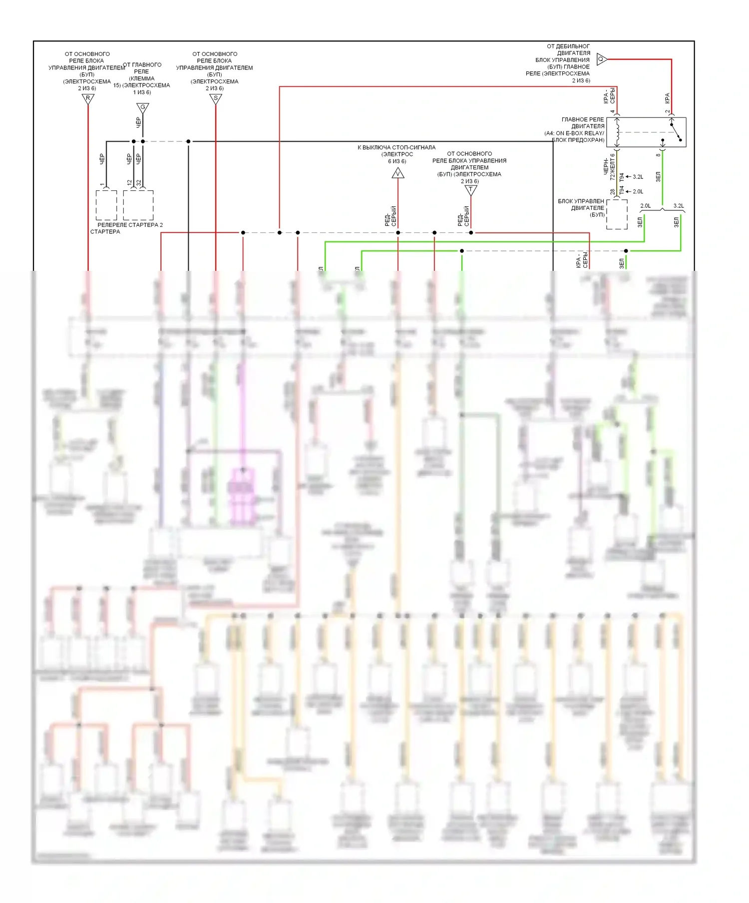 S4 Audi B8 (2008-2011): Электросхема блока предохранителей реле (5 из 6) 