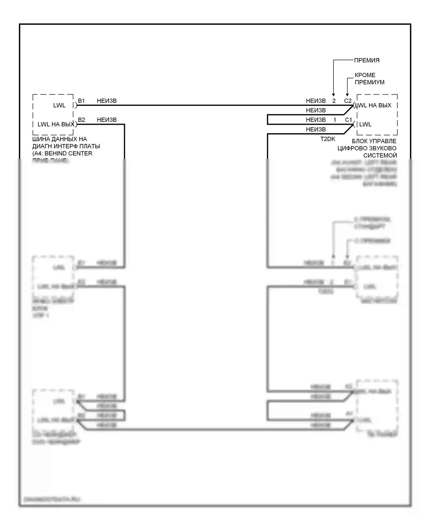 S4 Audi B8 (2008-2011): Электросхема шины большинства данных, mmi 3 