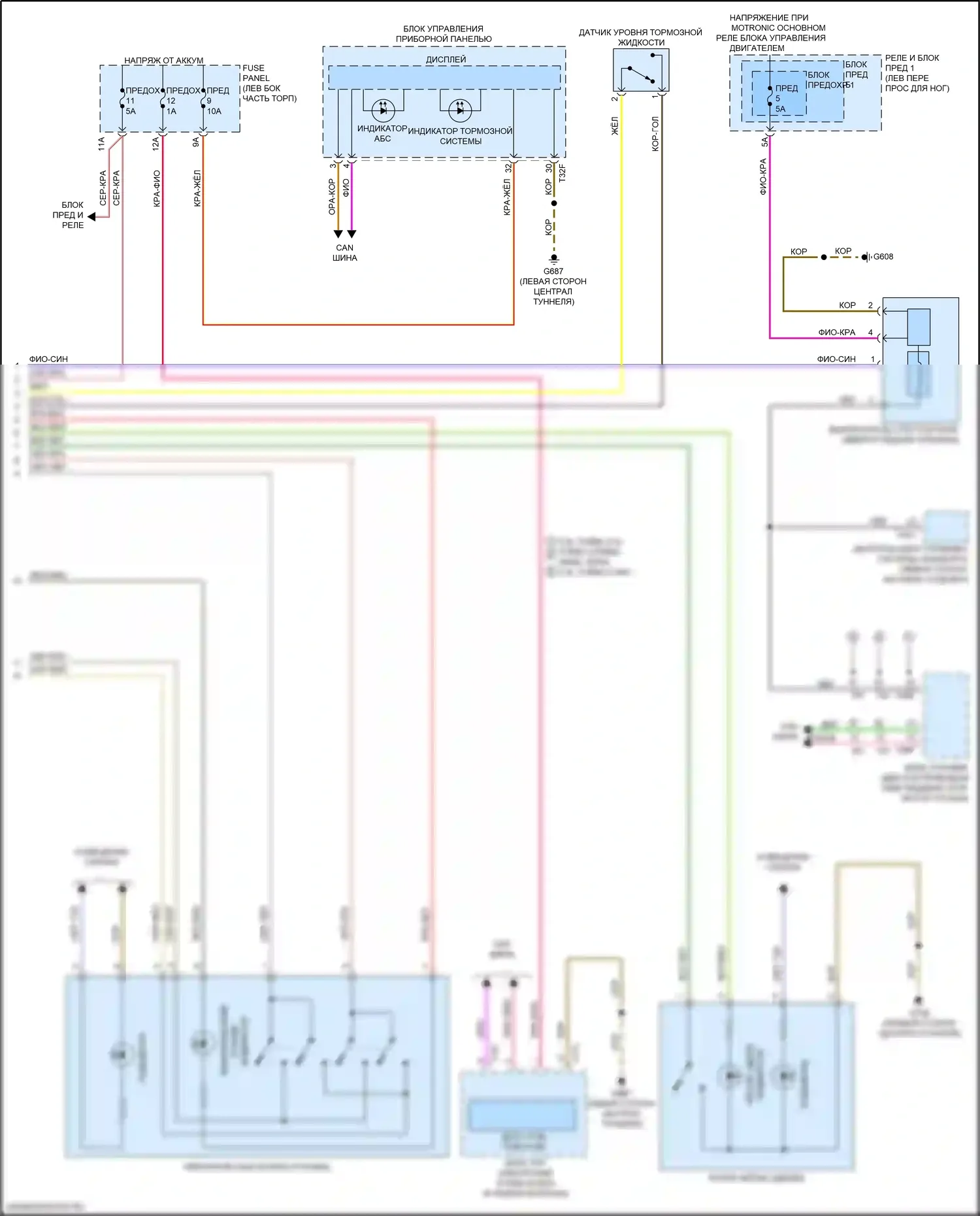 S4 Audi B9 рестайлинг (2019-2024): Антиблокировочная система abs электросхема (3 из 3) 
