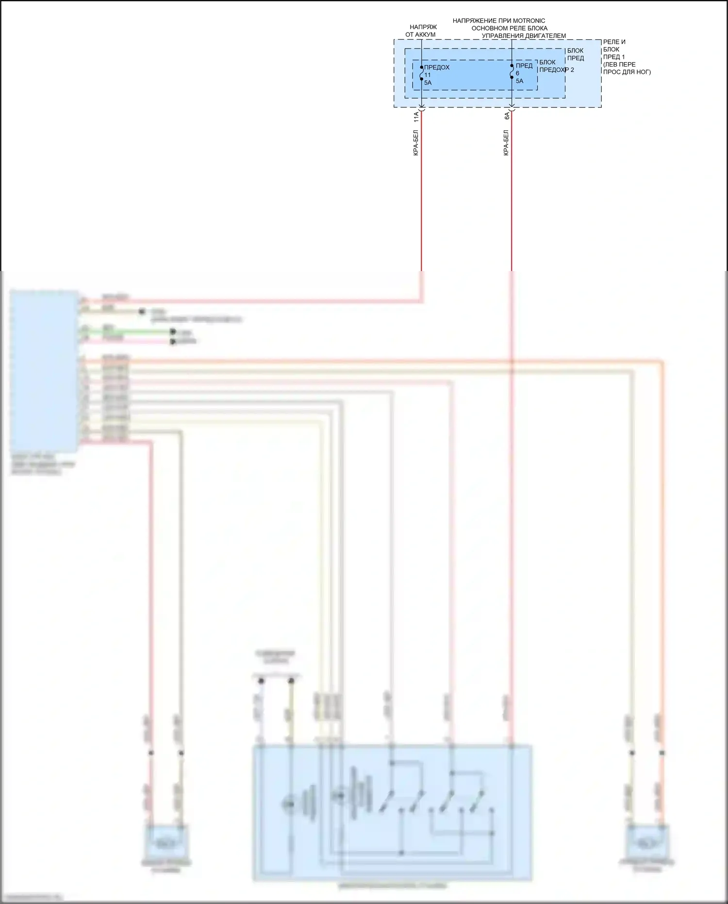 S4 Audi B9 рестайлинг (2019-2024): Электросхема растормаживания стояночного тормоза 