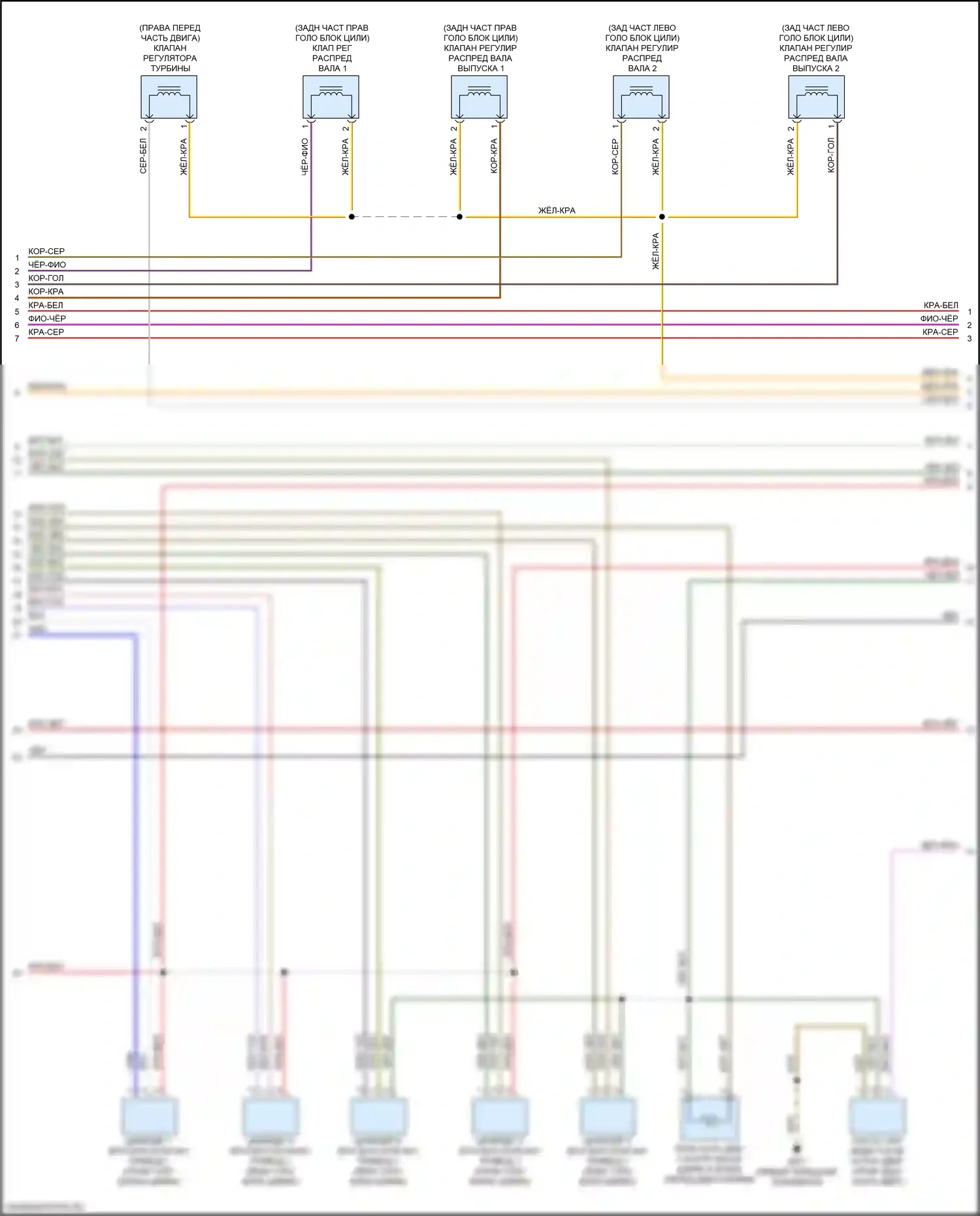 S4 Audi B9 рестайлинг (2019-2024): Электросхема двигателя 3,0л турбо (5 из 10) 