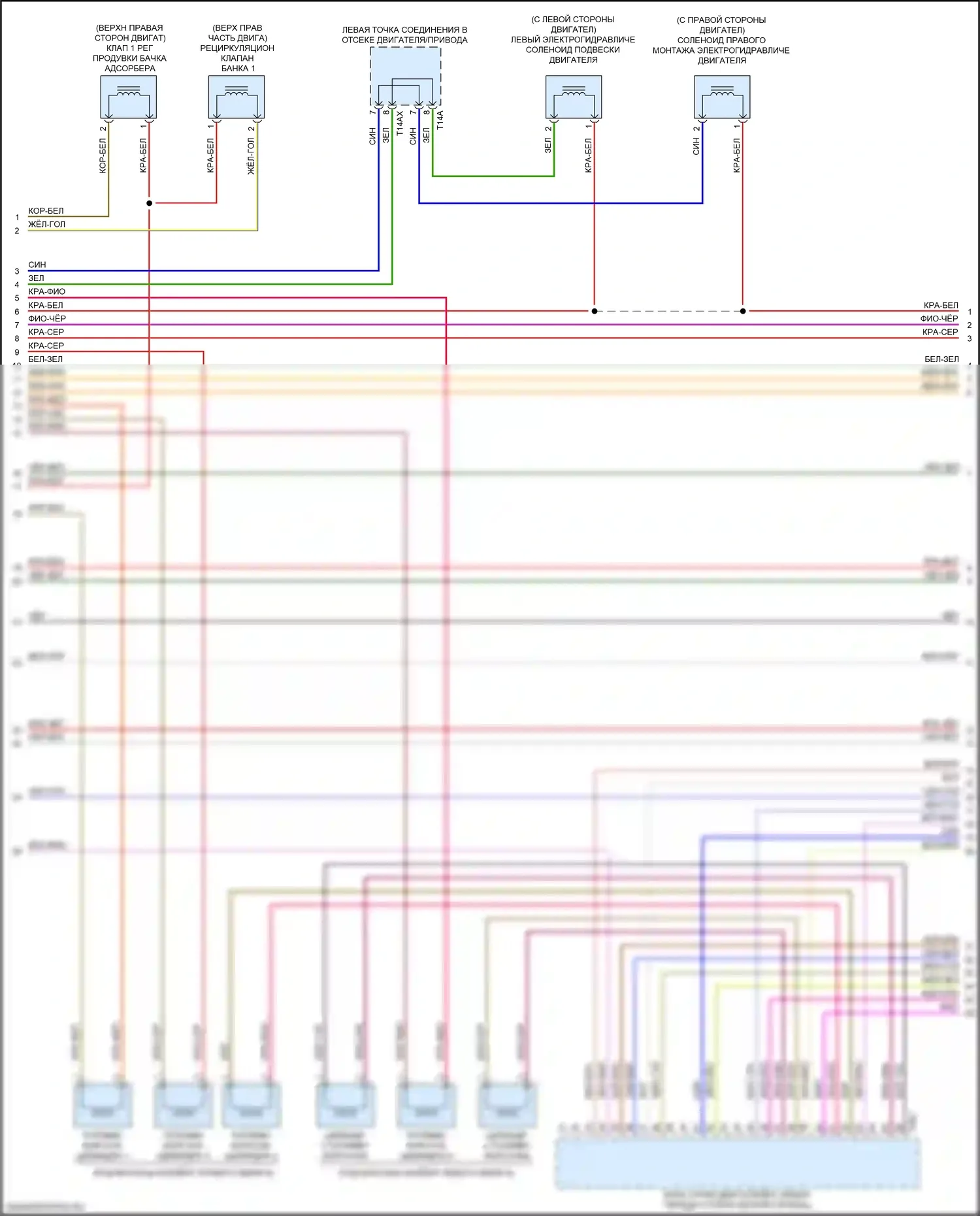 S4 Audi B9 рестайлинг (2019-2024): Электросхема двигателя 3,0л турбо (8 из 10) 