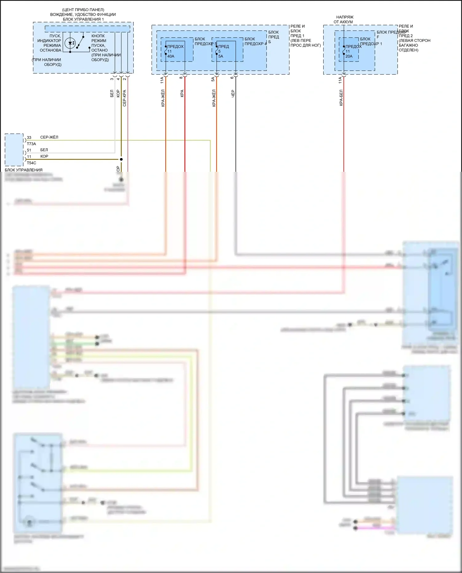 S4 Audi B9 рестайлинг (2019-2024): Электросхема стартера (2 из 2) 