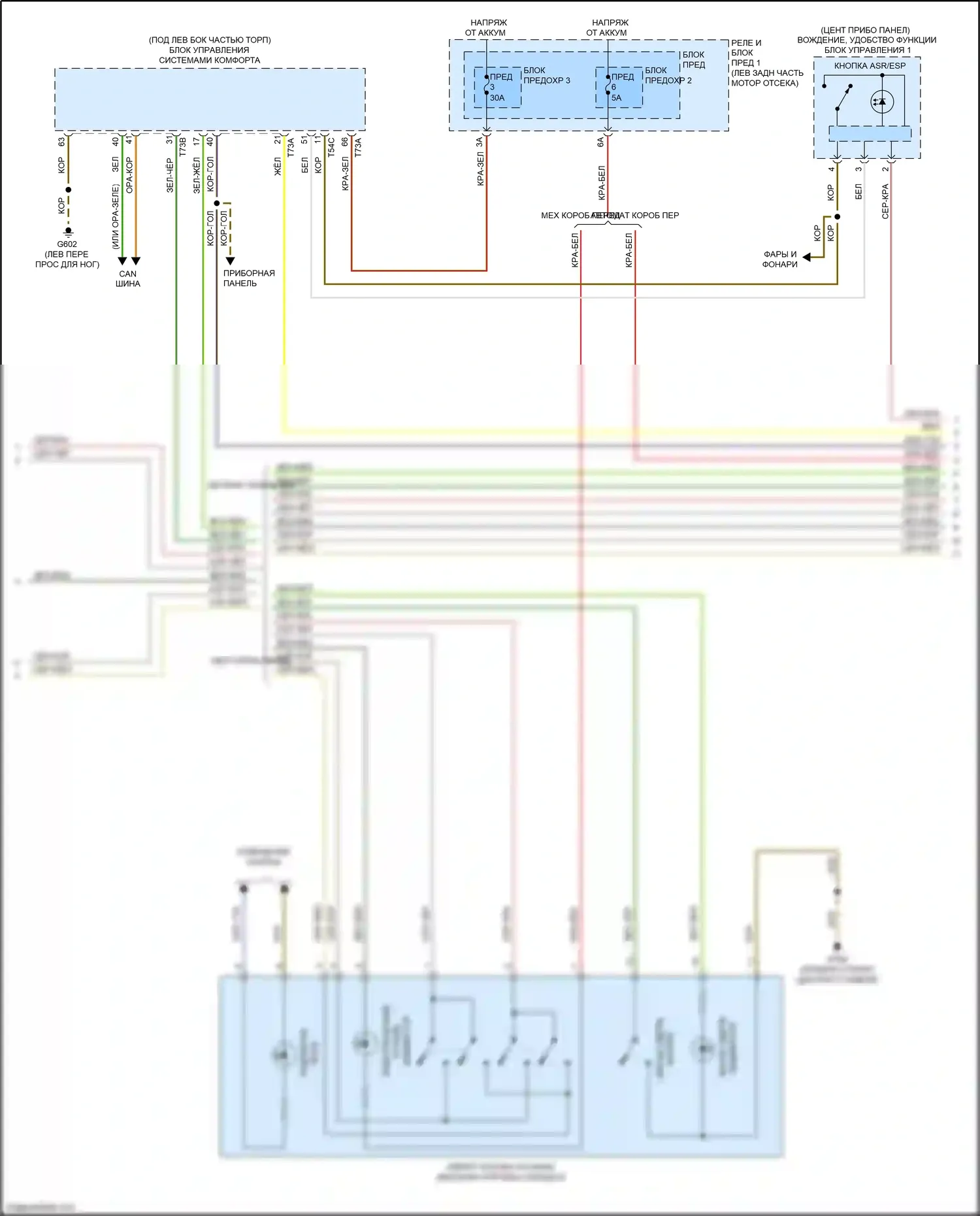 S4 Audi B9 (2016-2019): Антиблокировочная система abs электросхема (2 из 3) 
