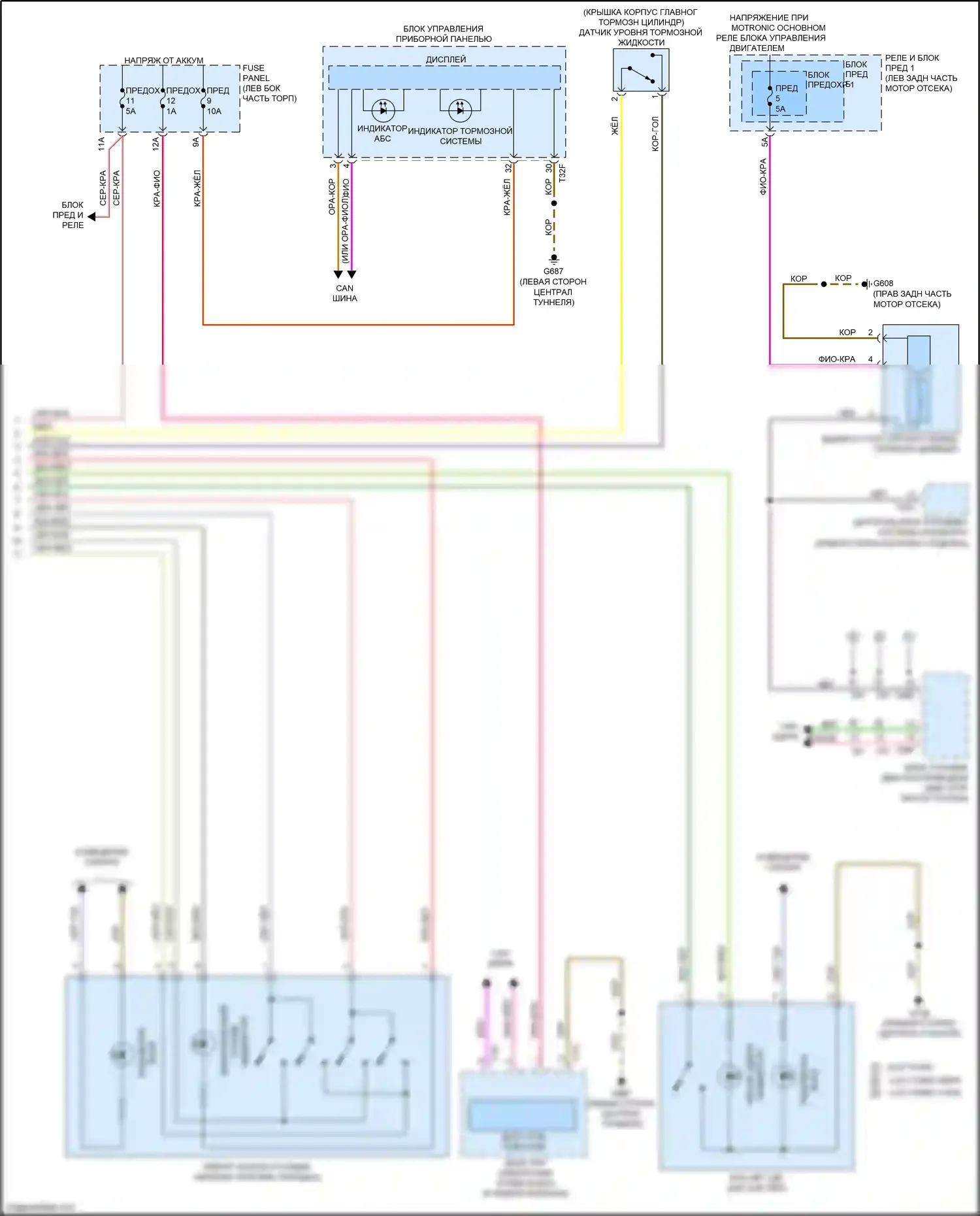 S4 Audi B9 (2016-2019): Антиблокировочная система abs электросхема (3 из 3) 