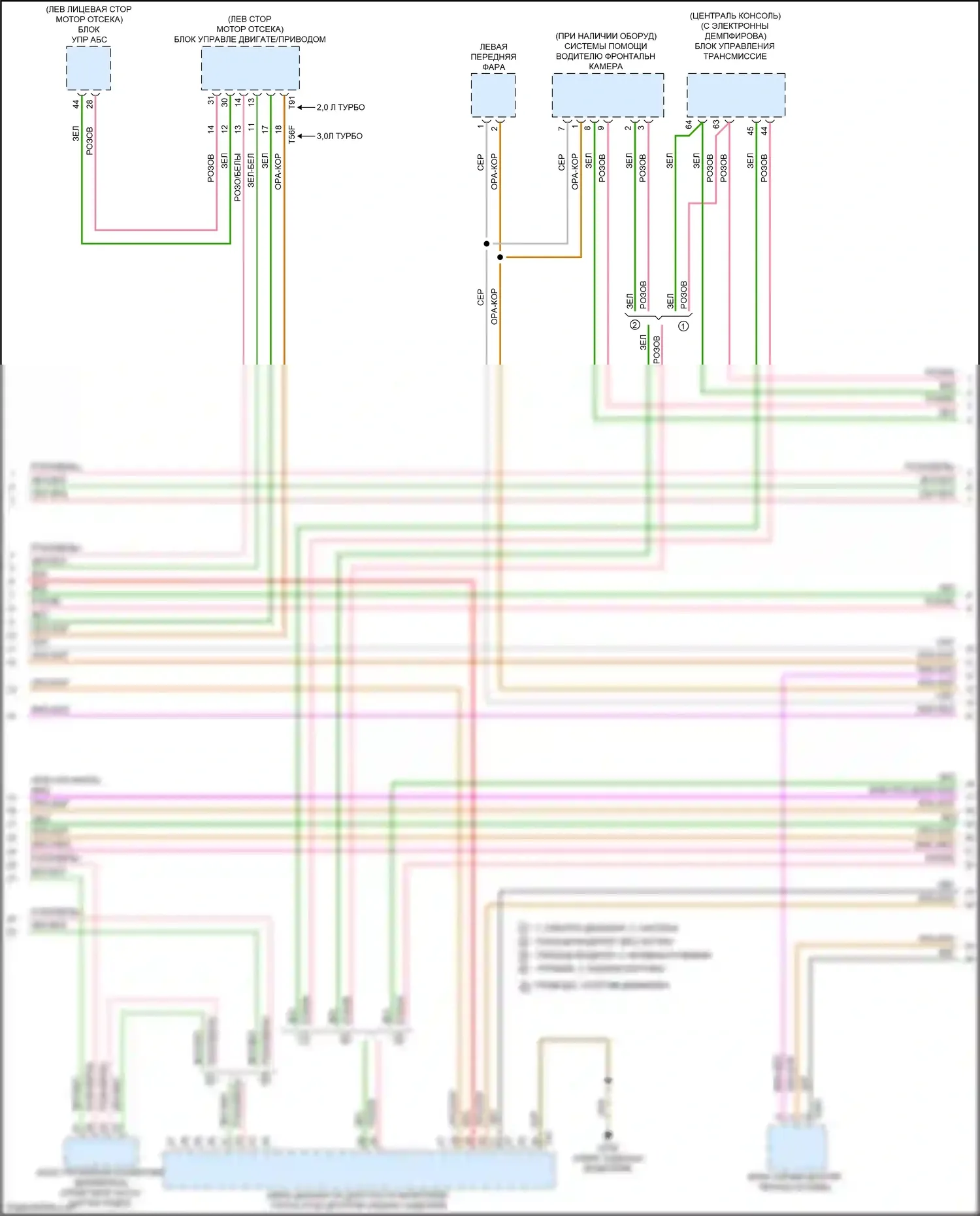 S4 Audi B9 (2016-2019): Can шина электросхема (2 из 7) 