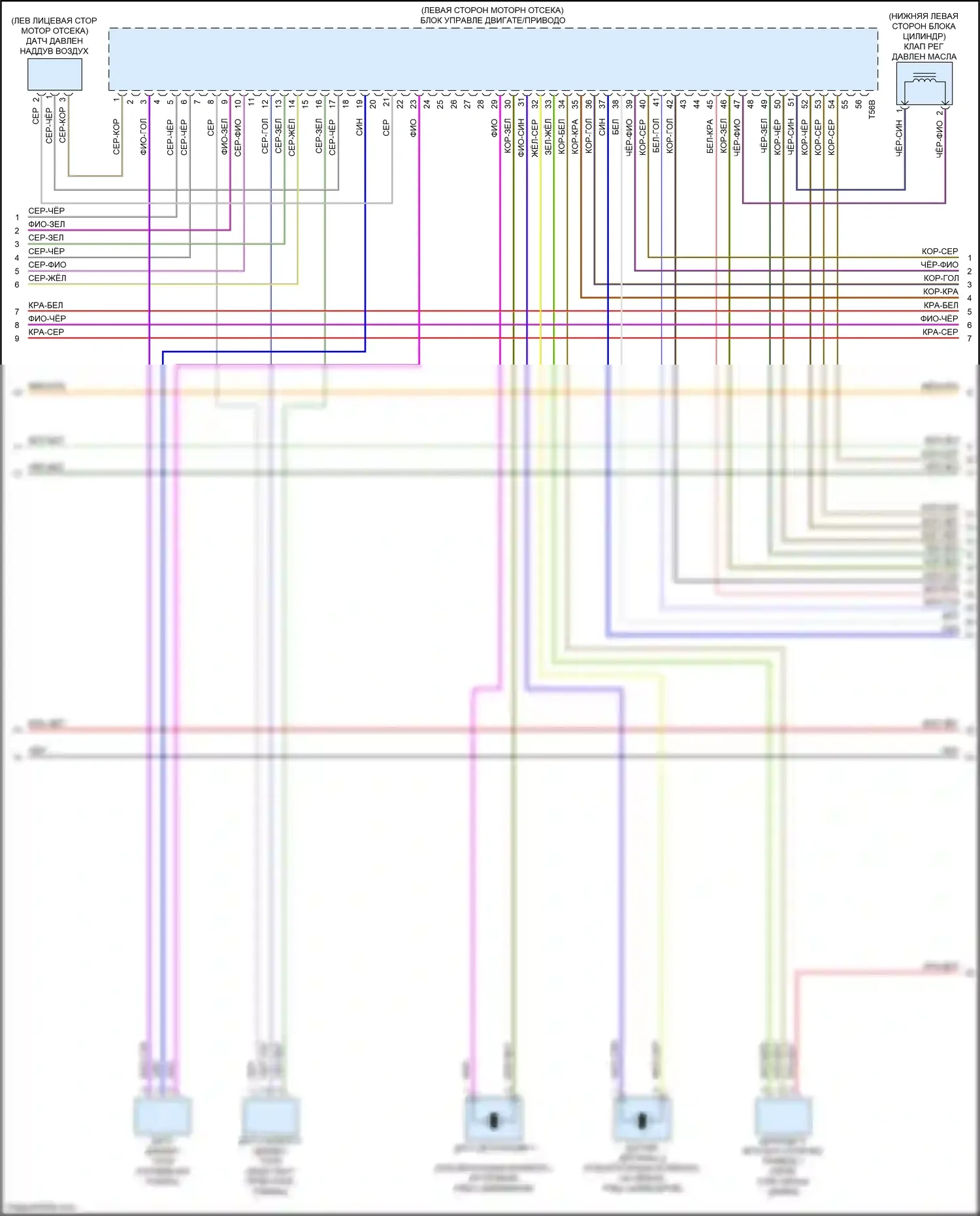 S4 Audi B9 (2016-2019): Электросхема двигателя 3.0л турбо, электросхема органов управления двигателем (4 из 10) 