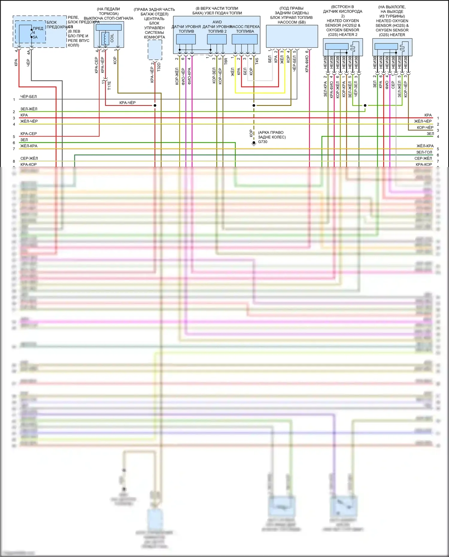 S5 Audi I рестайлинг (2011-2016): Электросхема двигателя 3.0l sc (4 из 8) 