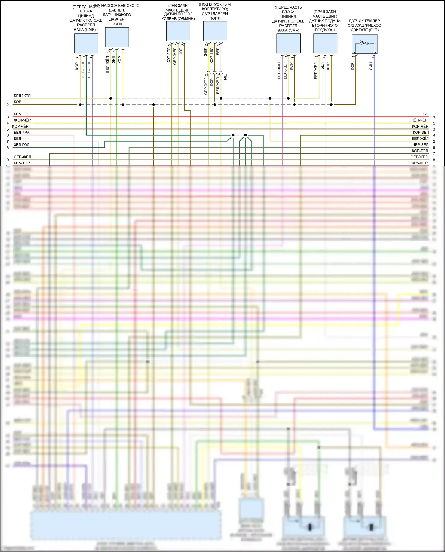 S5 Audi I рестайлинг (2011-2016): Электросхема двигателя 3.0l sc (6 из 8) 
