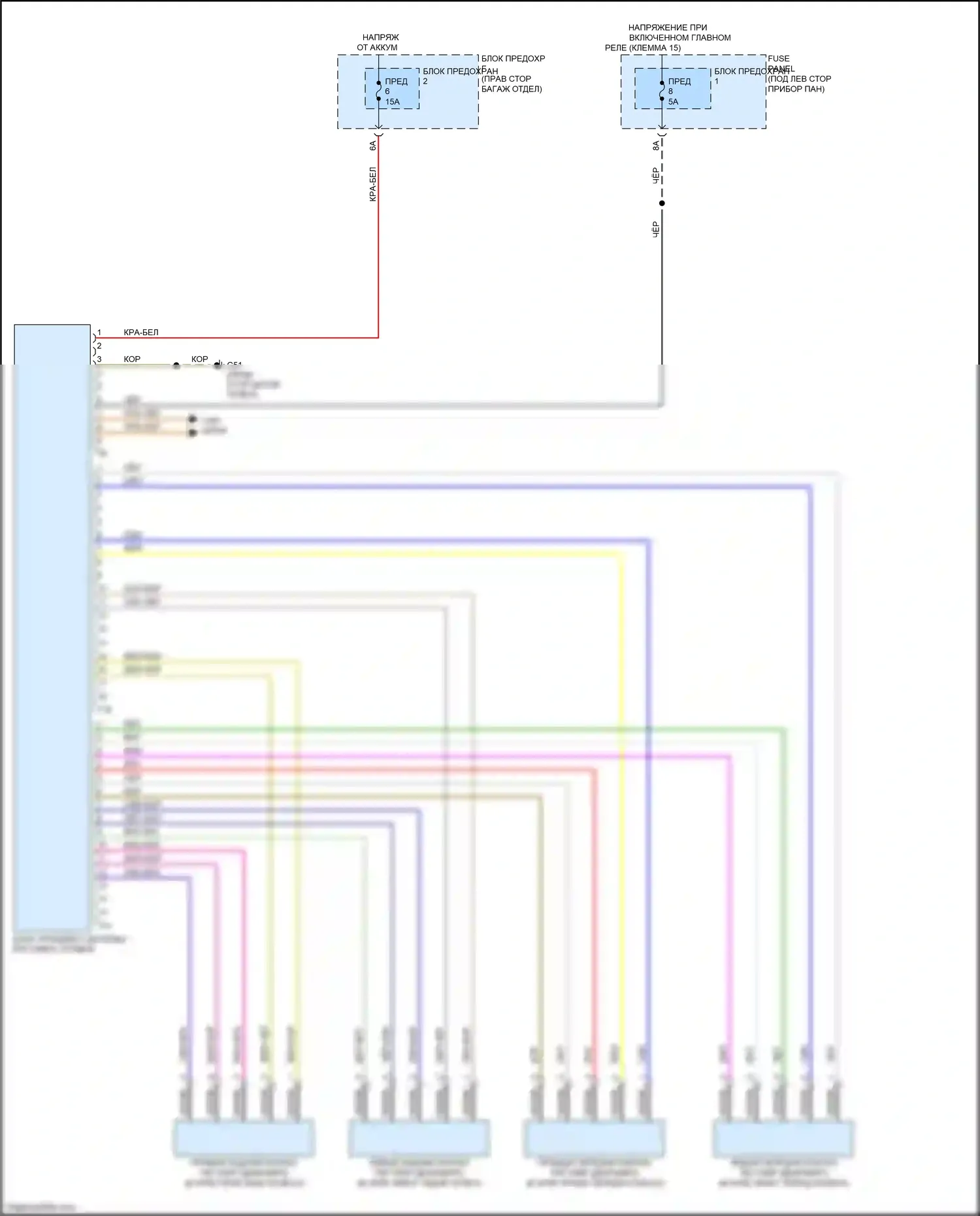 S5 Audi I рестайлинг (2011-2016): Электросхема электронной подвески 