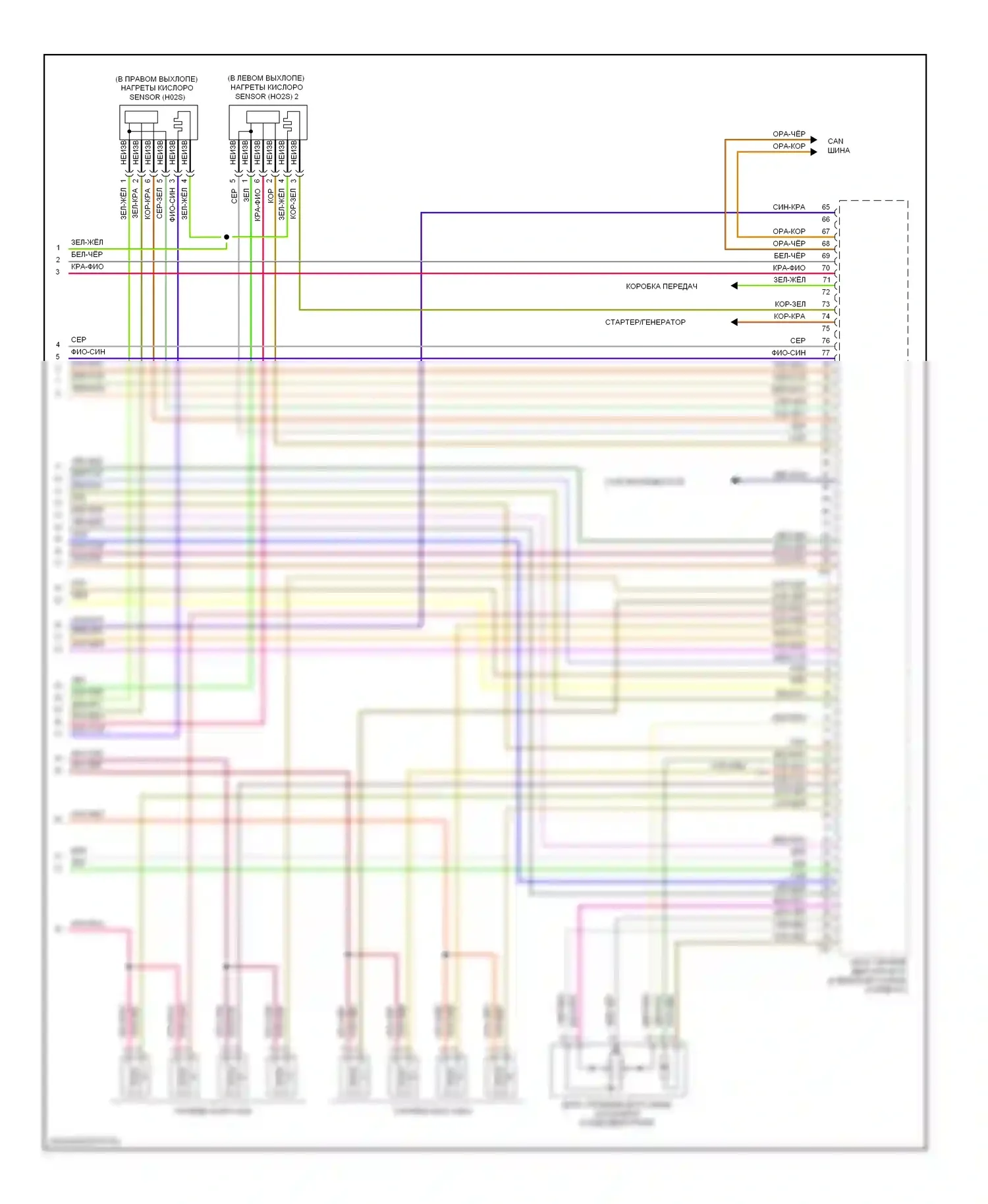 S5 Audi I (2007-2011): Электросхема двигателя 4.2l (7 из 7) 