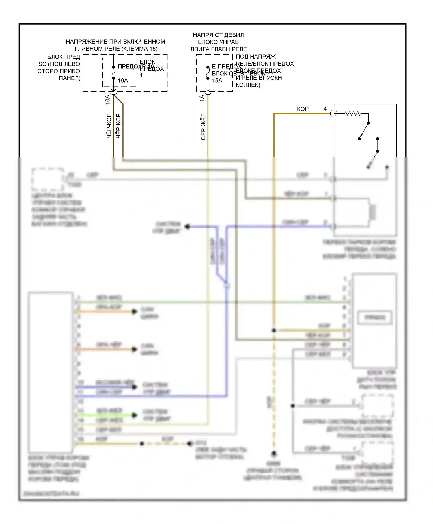 S5 Audi I (2007-2011): Электросхема автоматической коробки передач, 6-ступенчатая автоматическая коробка передач 