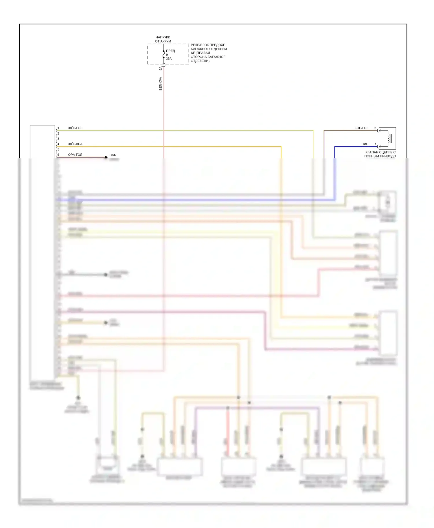 S5 Audi I (2007-2011): Электросхема awd 