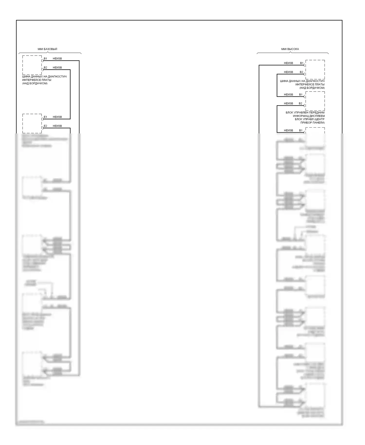 S5 Audi I (2007-2011): Большинство электросхем подключения шины данных 