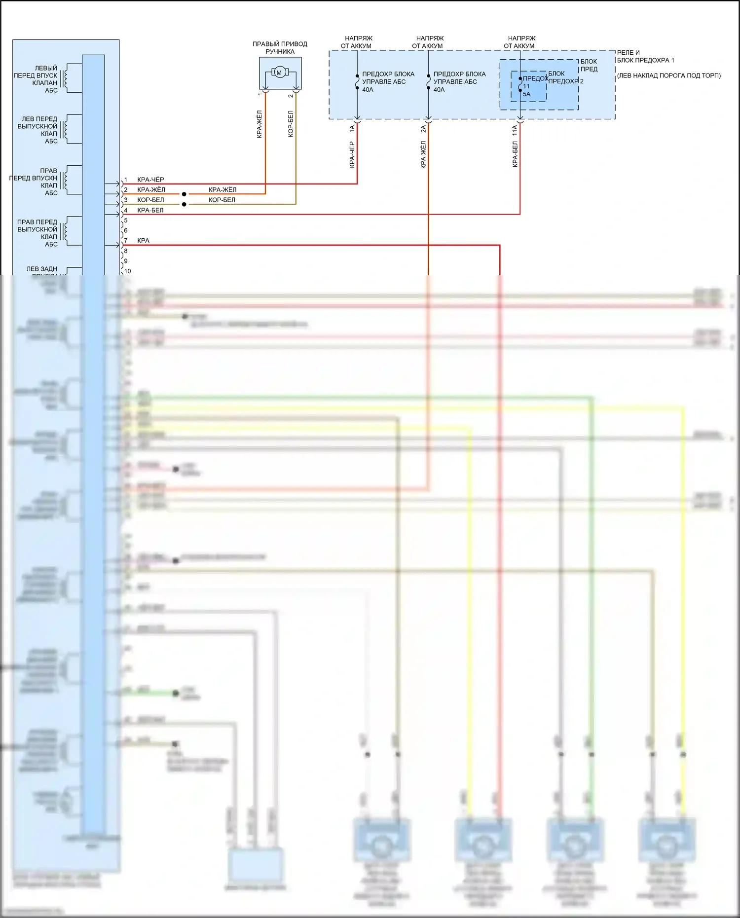 S5 Audi II рестайлинг (2019-2024): Антиблокировочная система abs электросхема (1 из 3) 