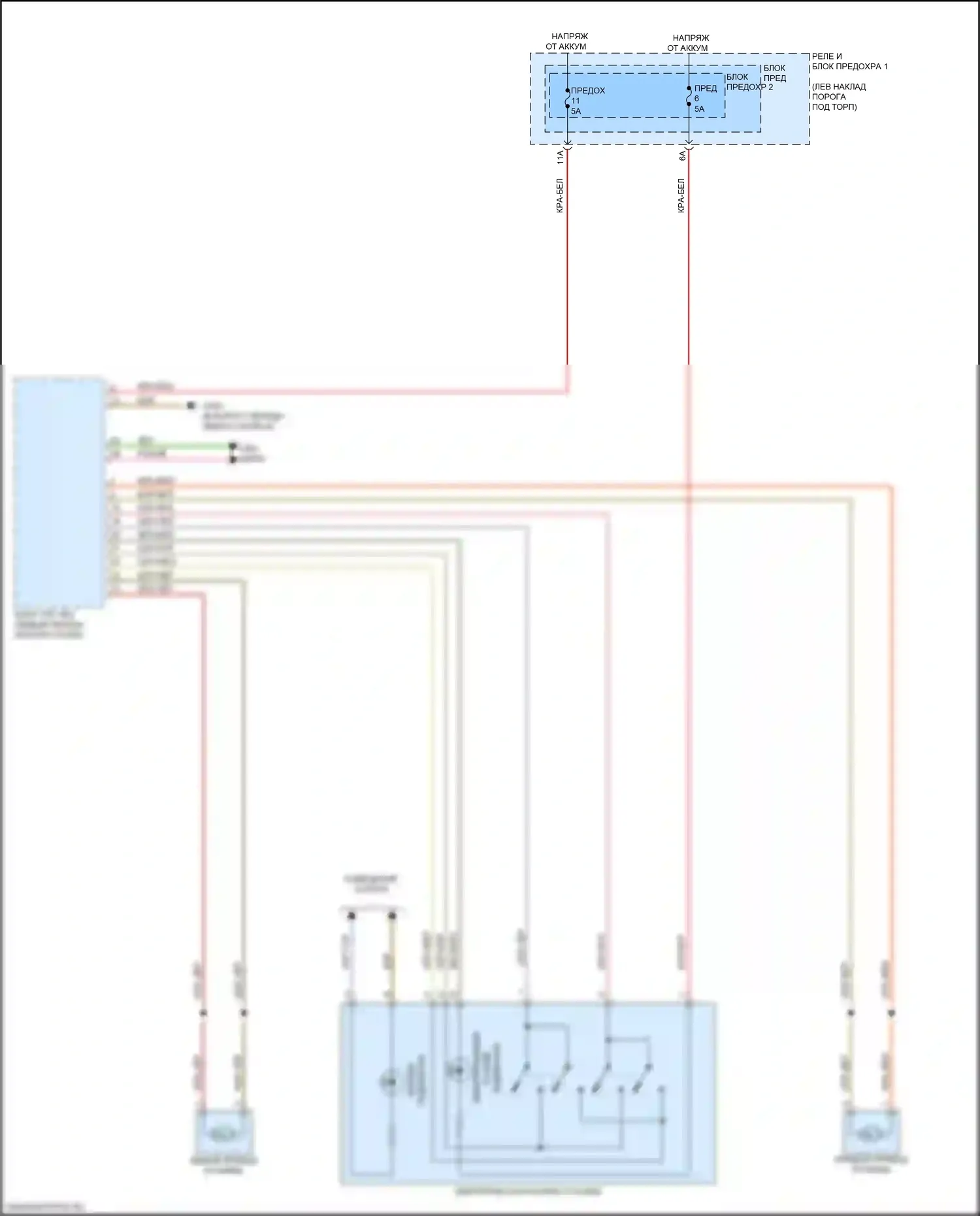 S5 Audi II рестайлинг (2019-2024): Электросхема растормаживания стояночного тормоза 