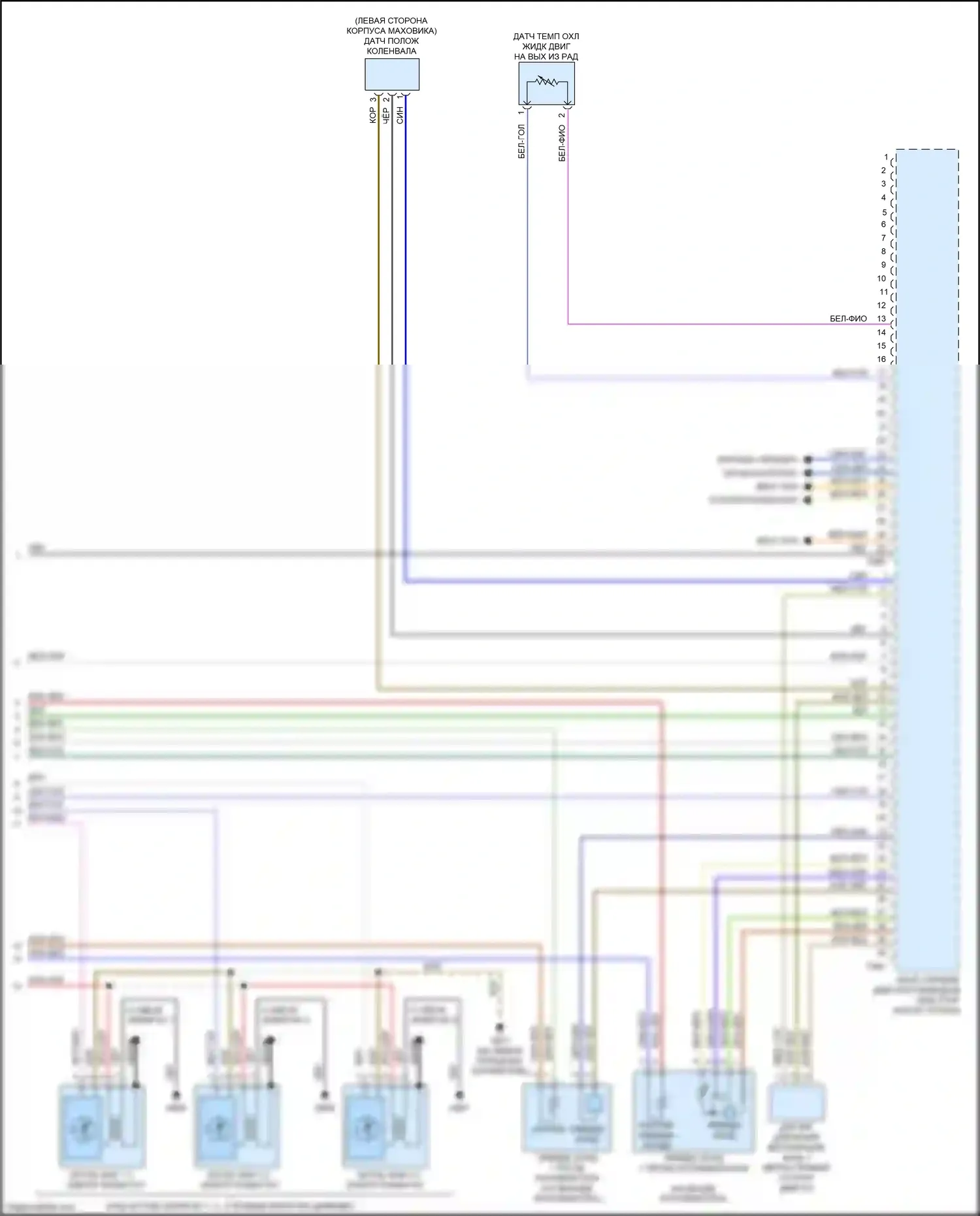 S5 Audi II (2016-2019): Электросхема двигателя 3.0л турбо, электросхема органов управления двигателем (10 из 10) 