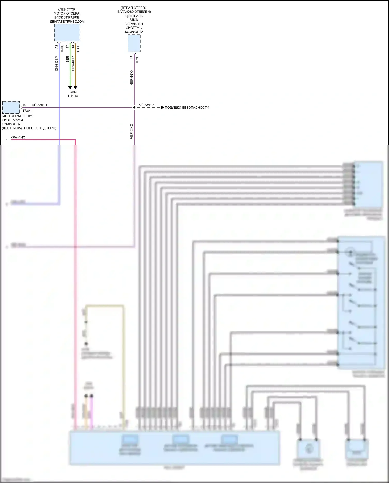 S5 Audi II (2016-2019): Электросхема автоматической коробки передач (2 из 2) 