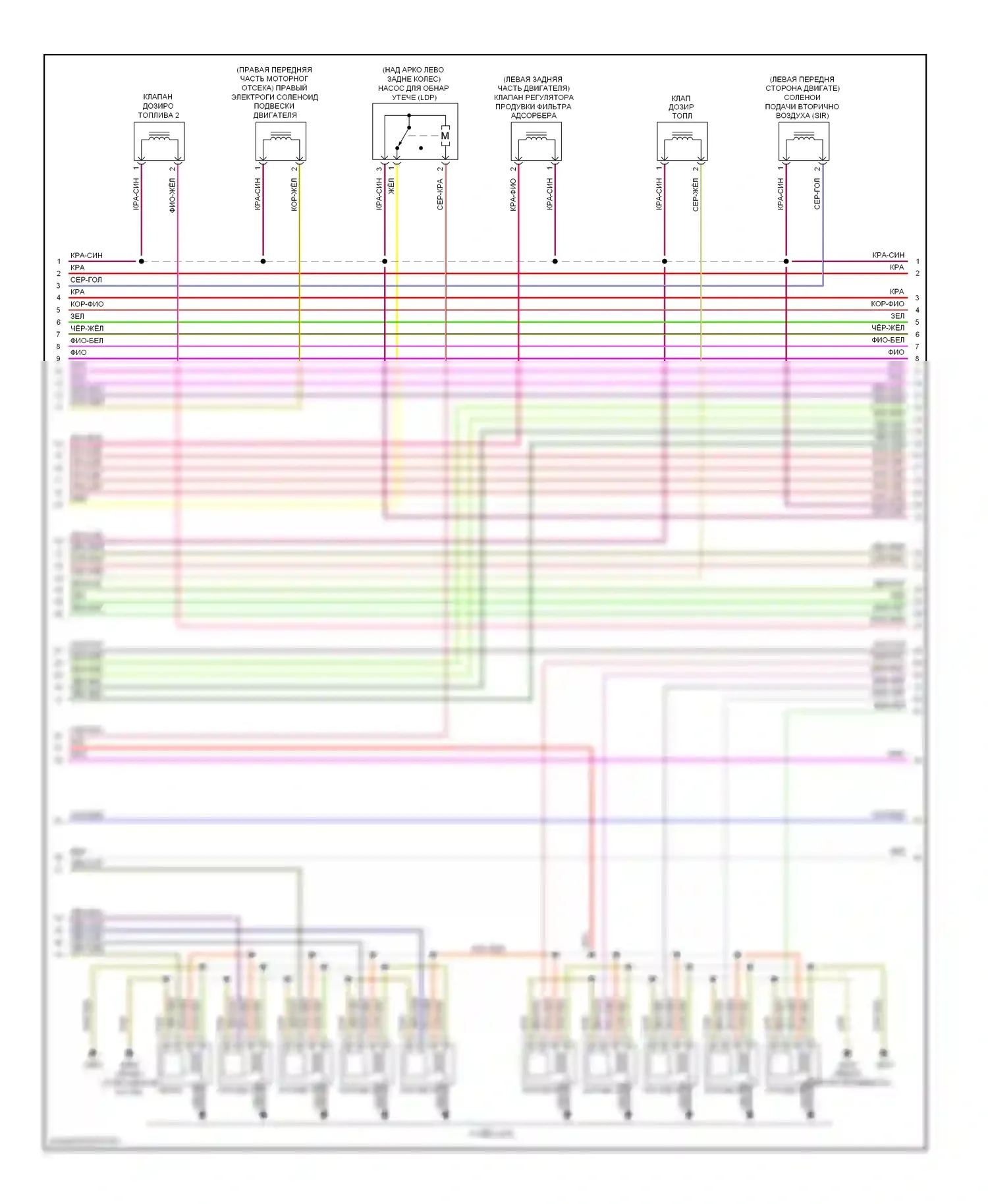 S6 Audi C6 рестайлинг (2008-2011): Электросхема двигателя 5.2l (5 из 8) 