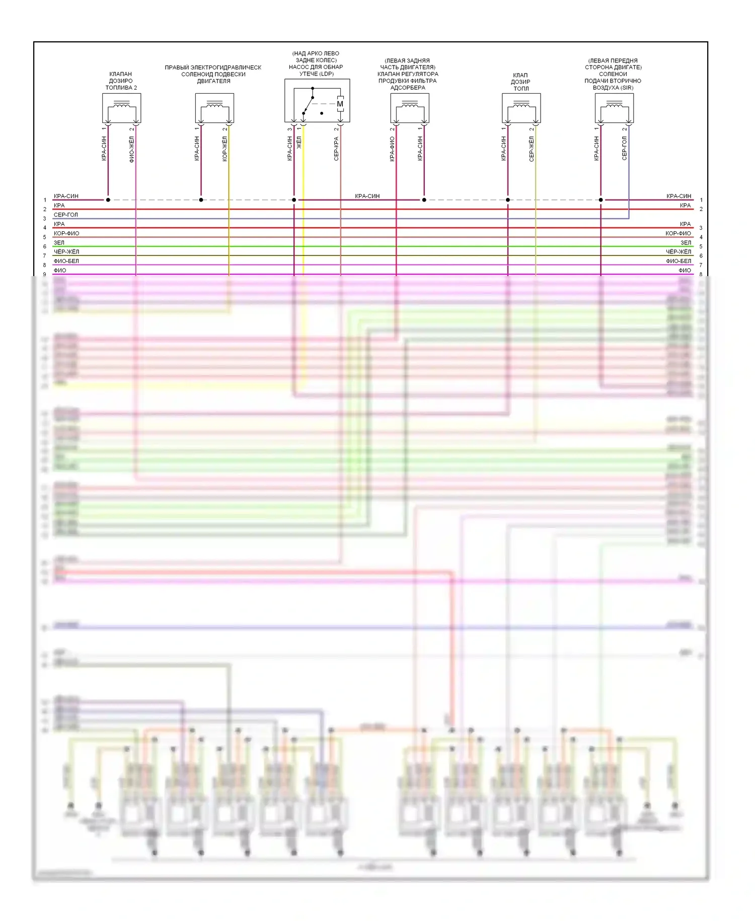 S6 Audi C6 (2006-2008): Электросхема двигателя 5.2l (5 из 8) 