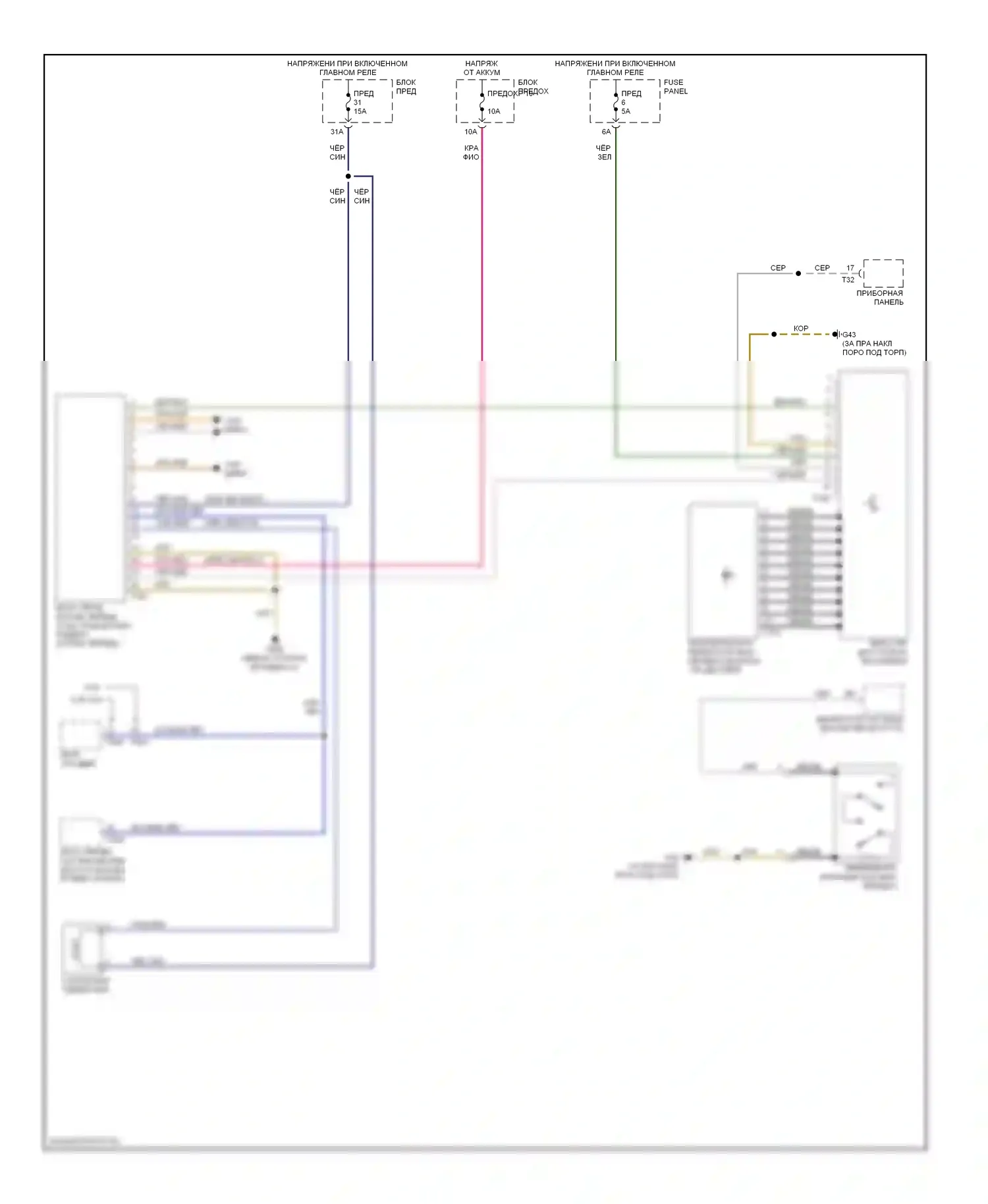S6 Audi C6 (2006-2008): Электросхема автоматической коробки передач 
