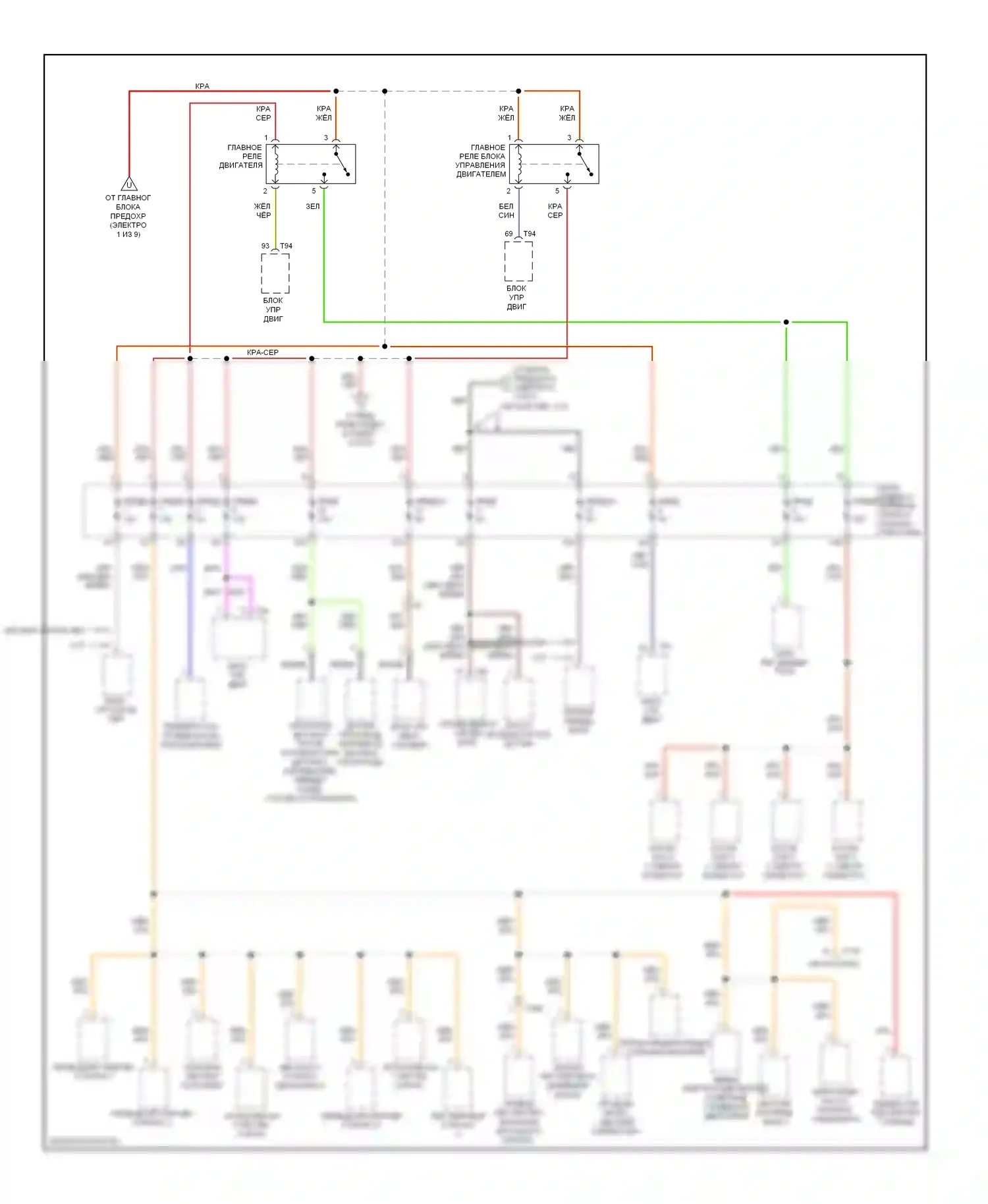 S6 Audi C7 (2012-2014): Электросхема блока предохранителей реле (9 из 9) 