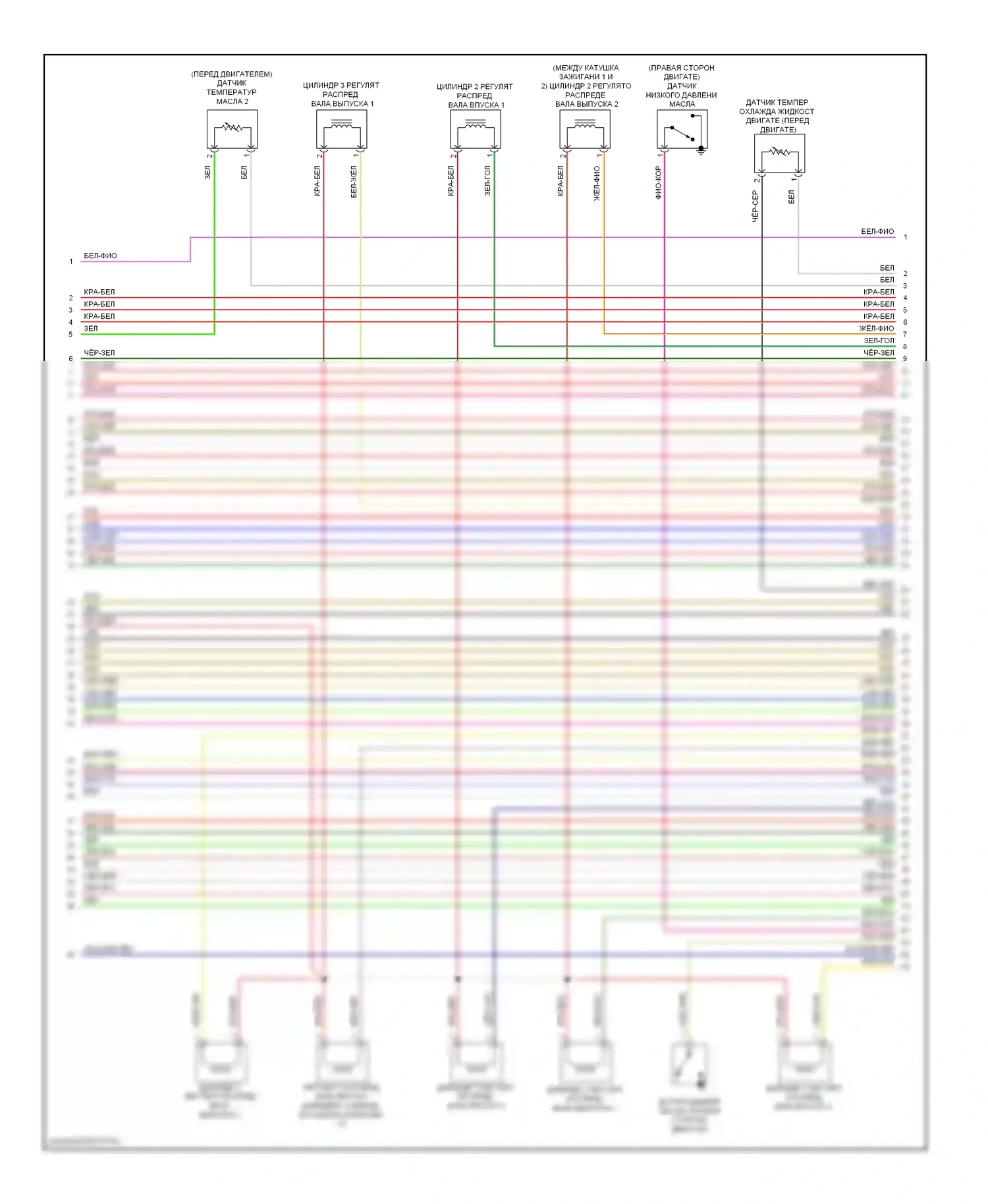 S6 Audi C7 (2012-2014): Электросхема двигателя 4.0л турбо (5 из 12) 