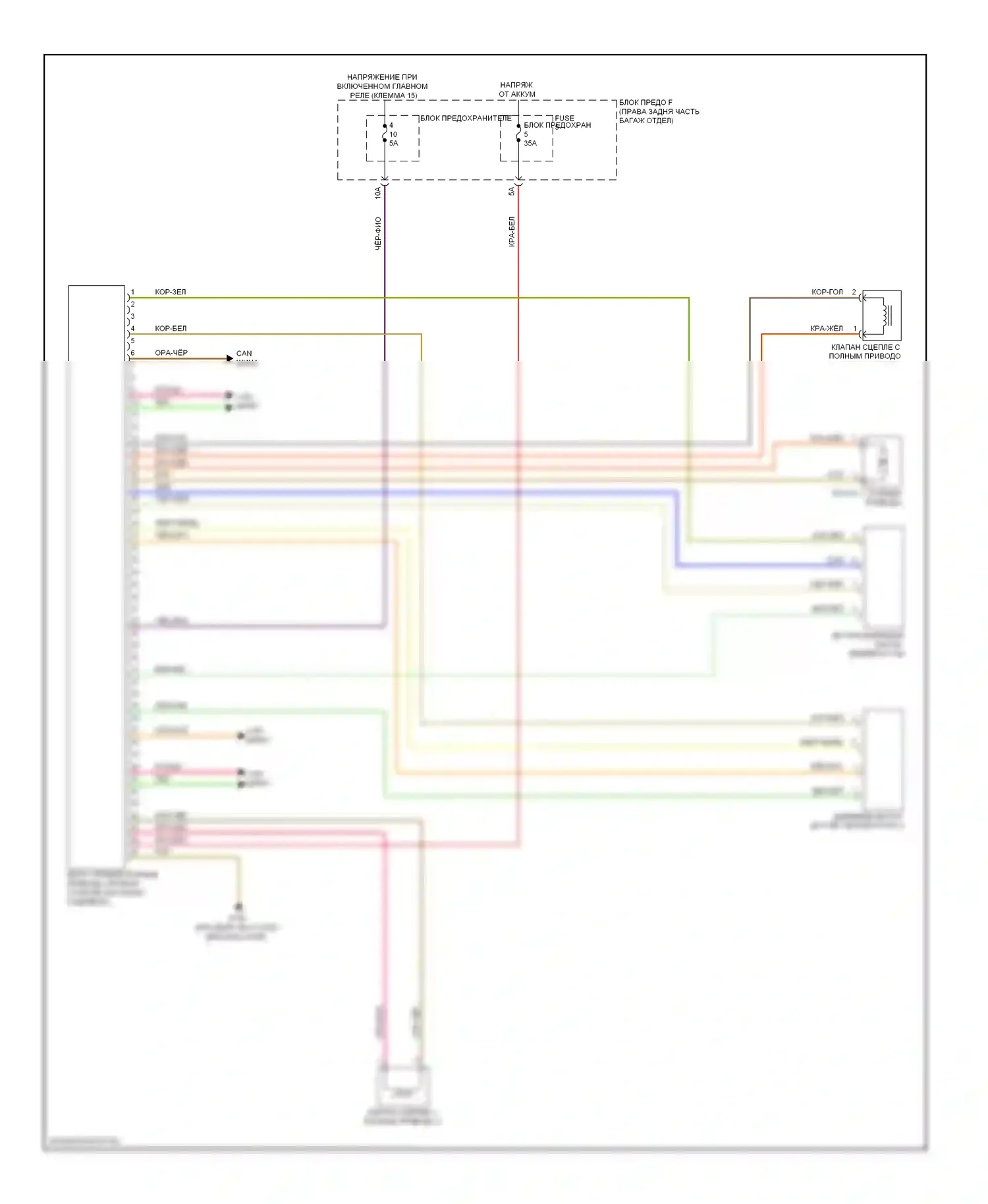 S6 Audi C7 (2012-2014): Электросхема awd 