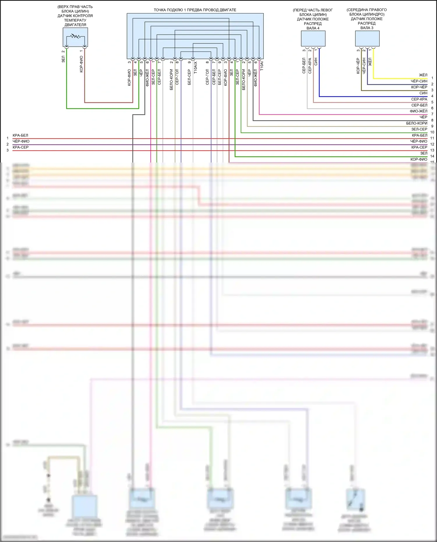 S6 Audi C8 (2019-2024): Электросхема двигателя 2.9л турбо гибрид (7 из 12) 