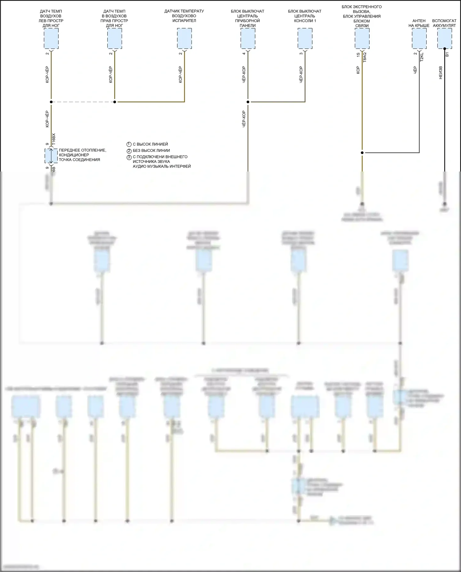 S6 Audi C8 (2019-2024): Электросхема разводки массы (6 из 11) 