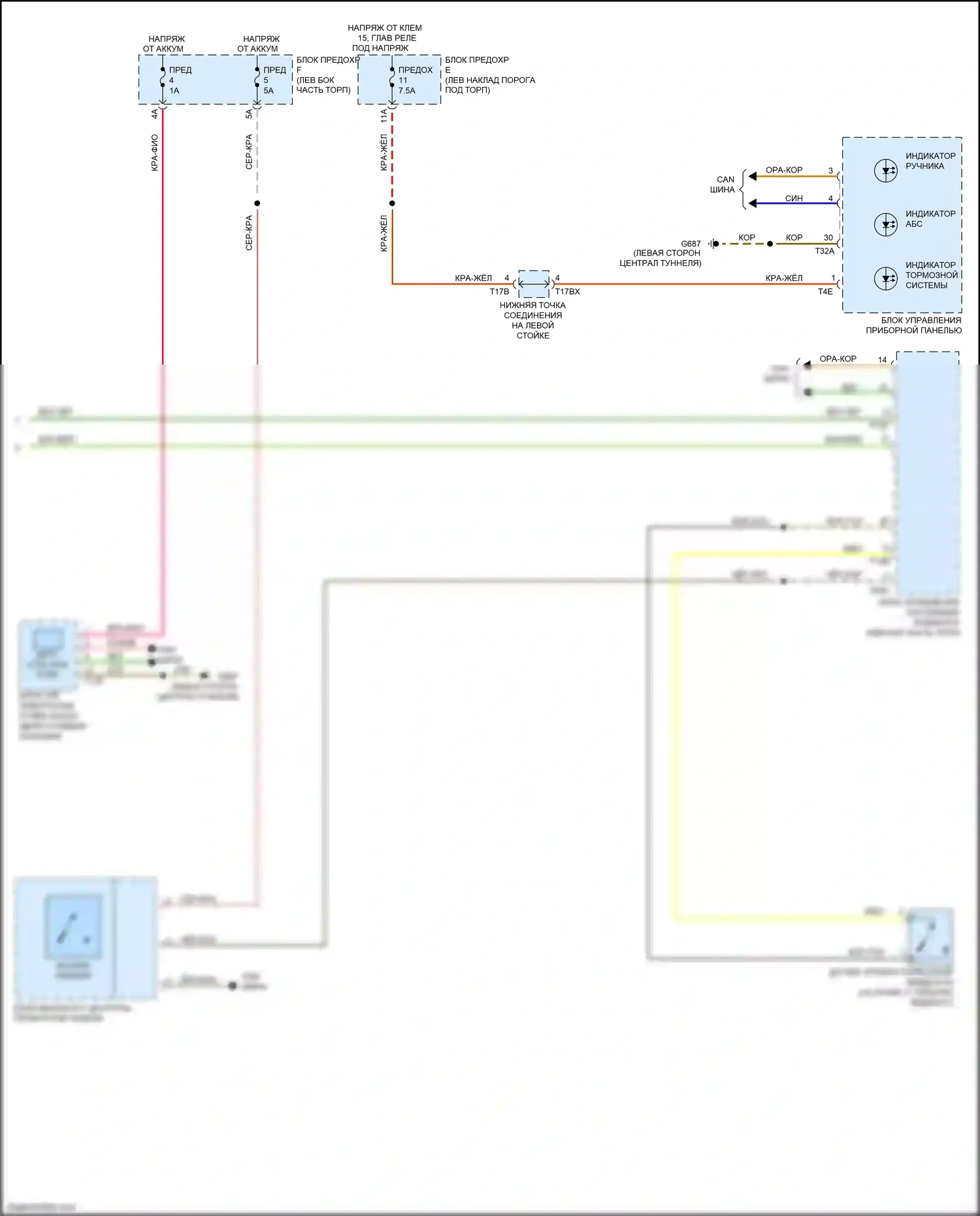 S7 Audi 4K (2019-2024): Антиблокировочная система abs электросхема (3 из 3) 