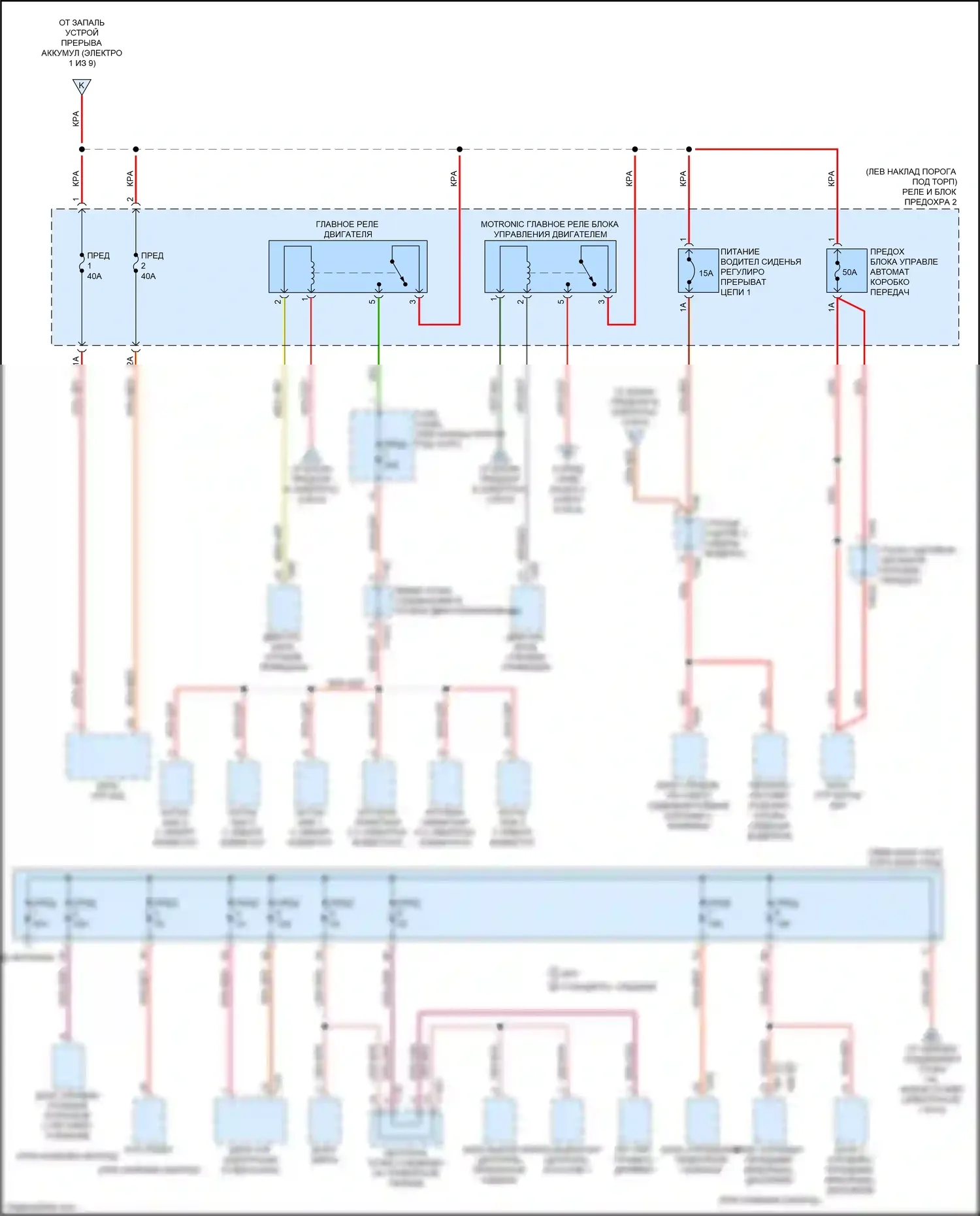S7 Audi 4K (2019-2024): Электросхема блока предохранителей реле (7 из 9) 