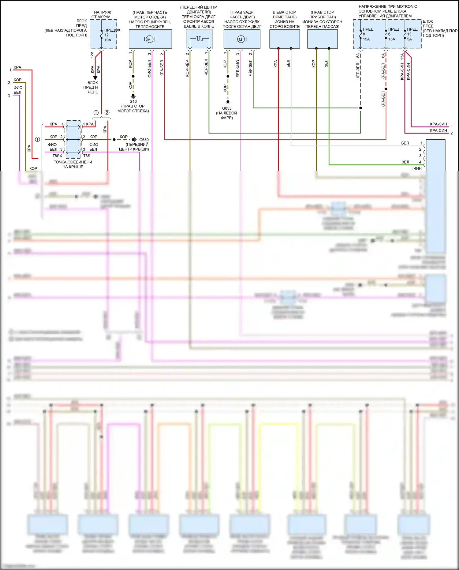 S7 Audi 4K (2019-2024): Электросхема климат контроля, без climat (4 из 5) 