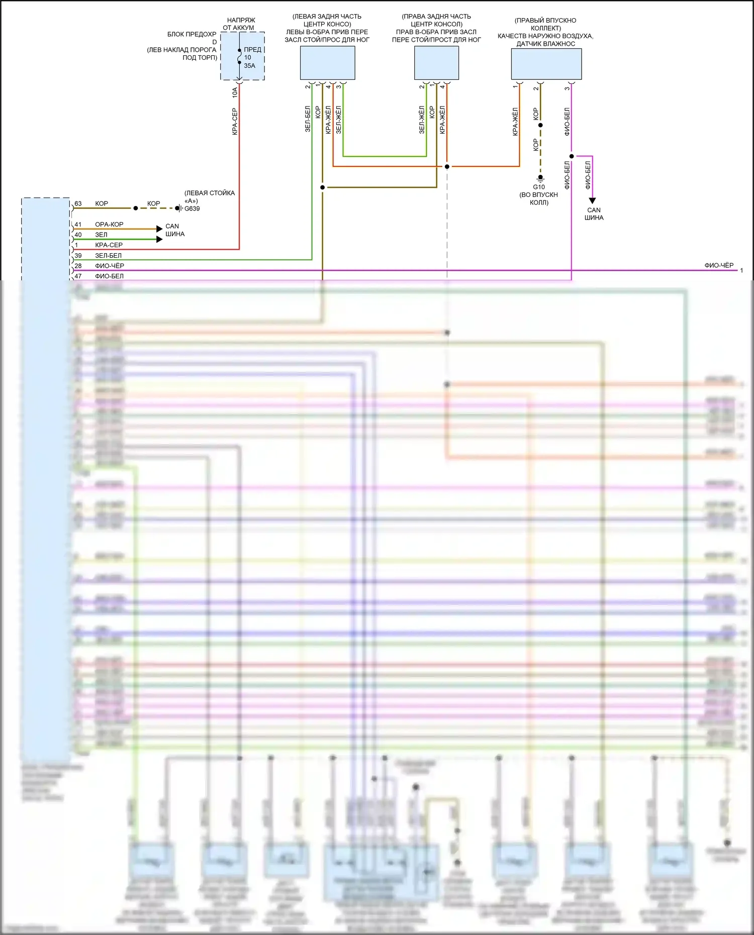S7 Audi 4K (2019-2024): Электросхема климат контроля, без климата (1 из 5) 