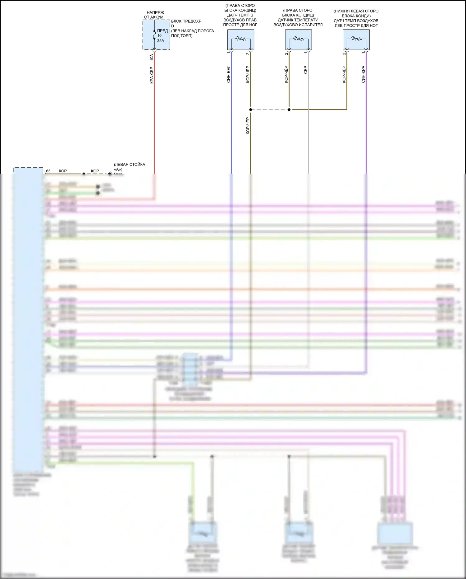 S7 Audi 4K (2019-2024): Электросхема климат контроля, с климат-контролем и задним управлением (1 из 4) 