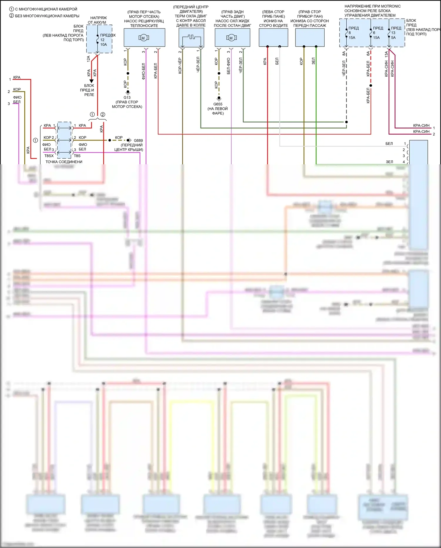 S7 Audi 4K (2019-2024): Электросхема климат контроля, с климат-контролем и задним управлением (3 из 4) 
