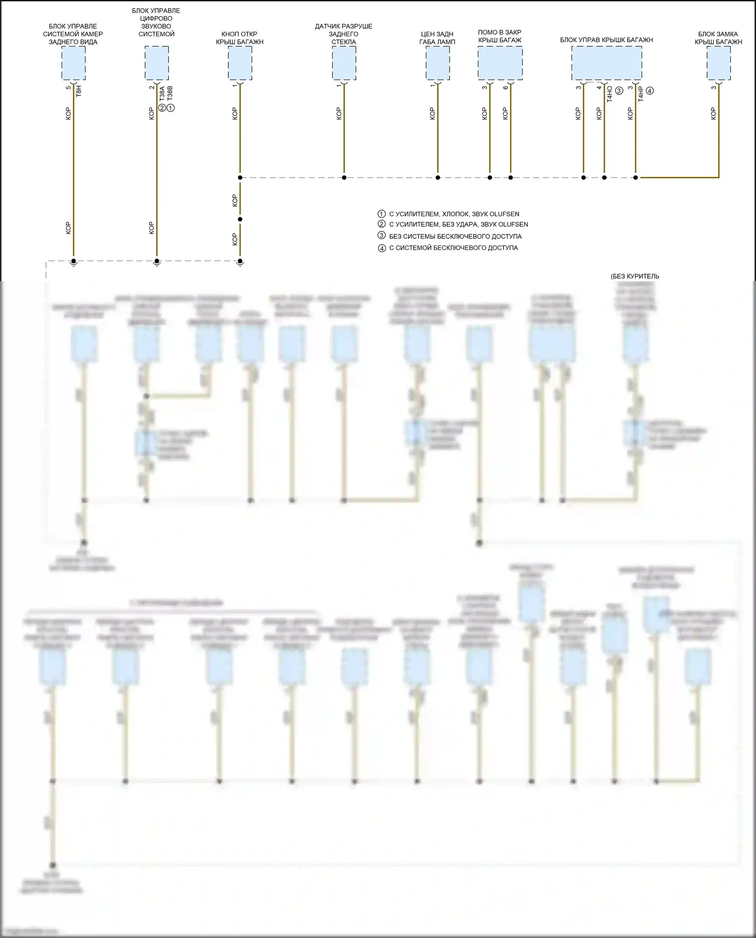 S7 Audi 4K (2019-2024): Электросхема распределения массы (6 из 10) 