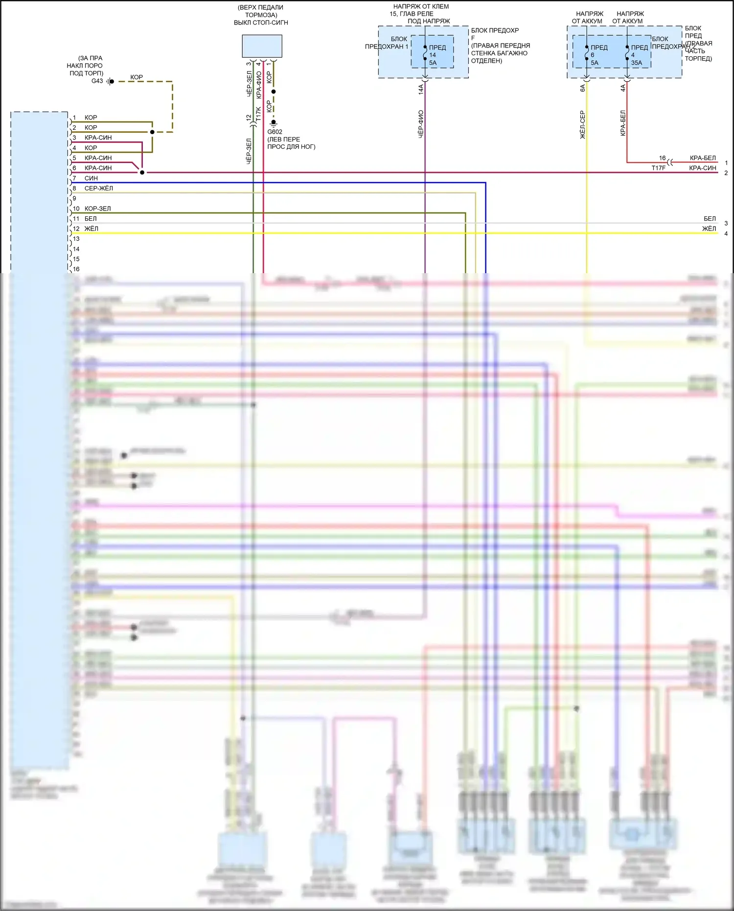 S8 Audi D4 рестайлинг (2013-2018): Электросхема двигателя 4.0л турбо (1 из 11) 