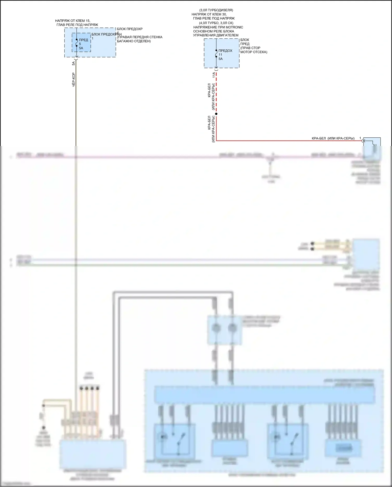 S8 Audi D4 рестайлинг (2013-2018): Электросхема автоматической коробки передач (3 из 3) 