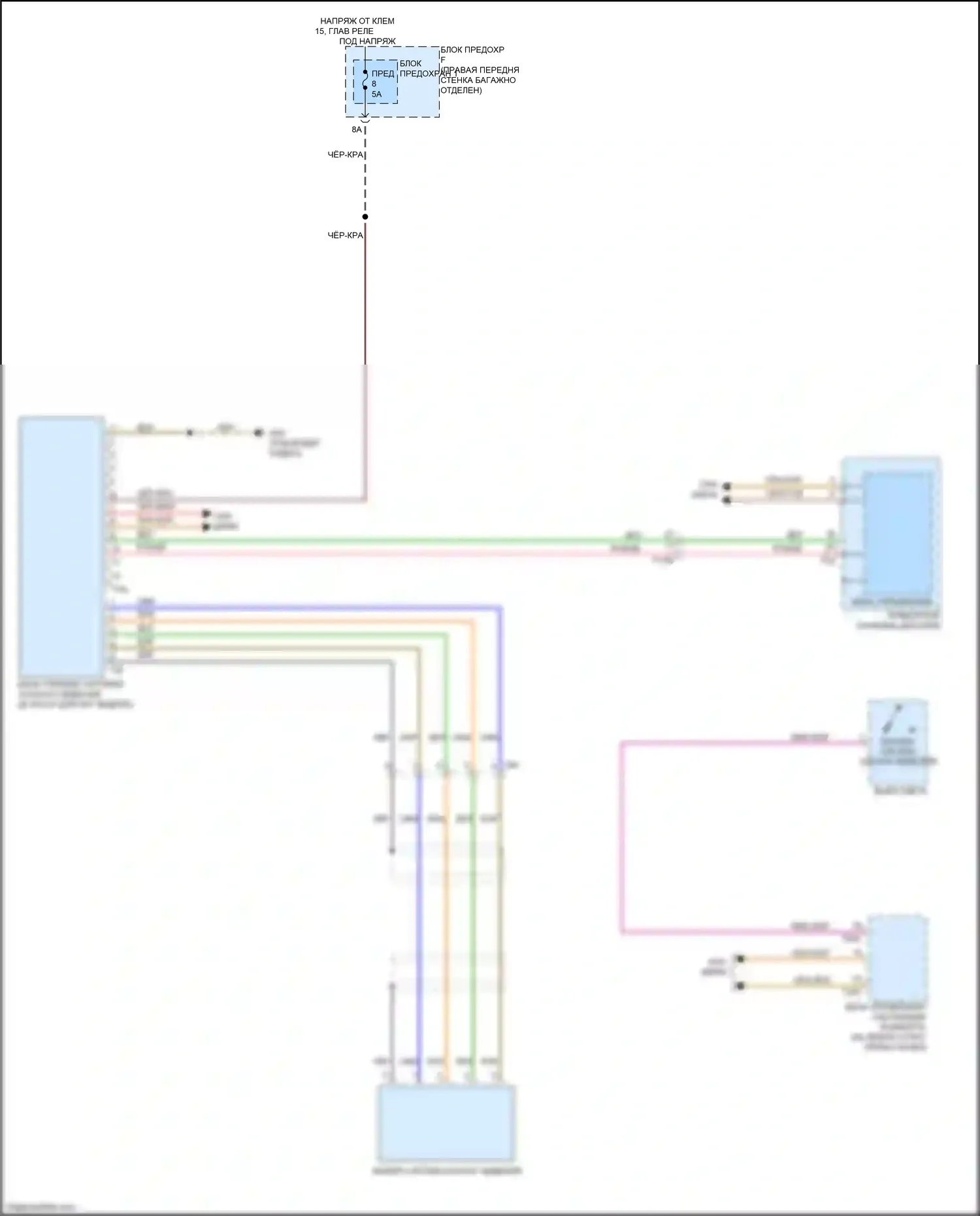 S8 Audi D4 рестайлинг (2013-2018): Электросхема ночного видения 