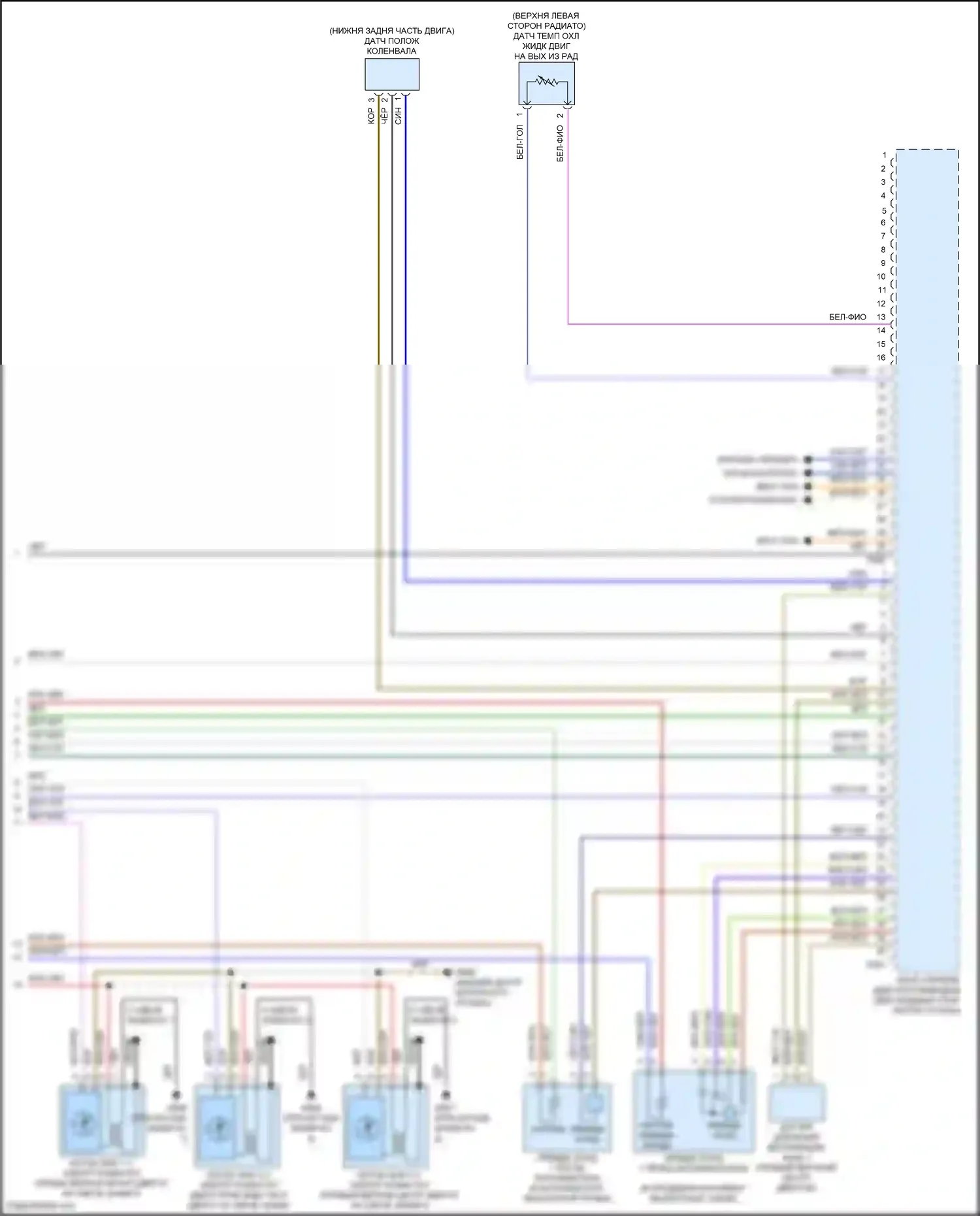 SQ5 Sportback Audi FY (2020-2024): Электросхема двигателя 3,0л турбо (10 из 10) 