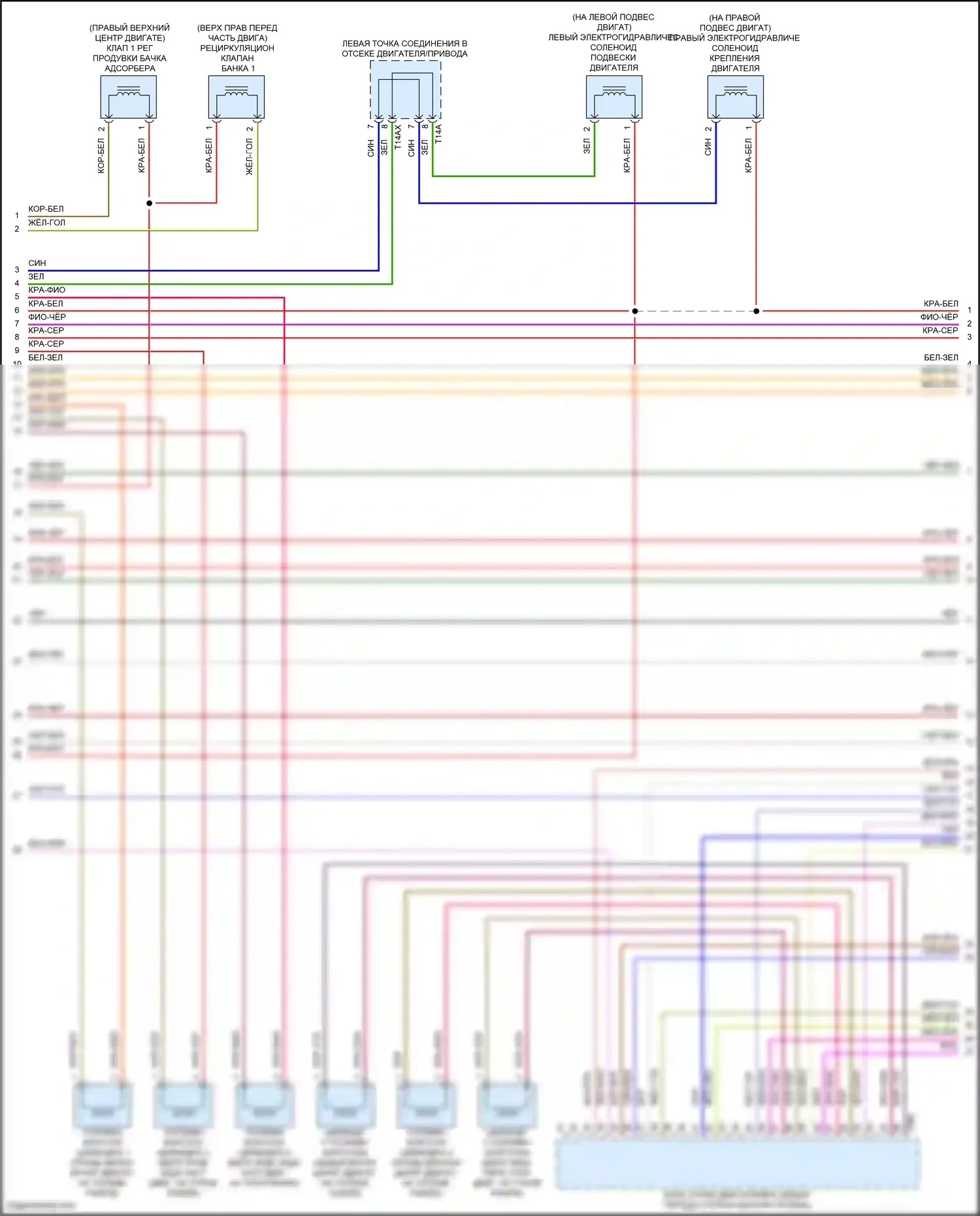 SQ5 Sportback Audi FY (2020-2024): Электросхема двигателя 3,0л турбо (8 из 10) 
